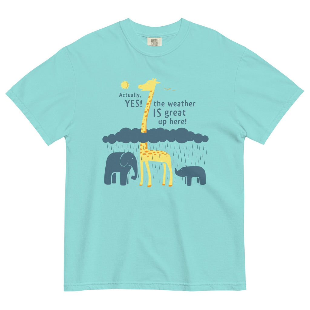 The Weather Is Great Up Here! Men's Relaxed Fit Tee Hoodie, Sweatshirt | CoreVibeTees.com (Image 1)