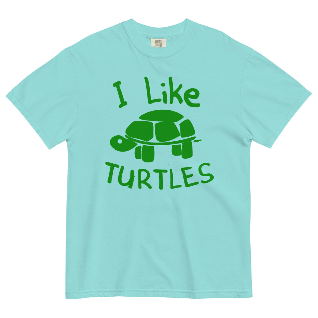 I Like Turtles Men's Relaxed Fit Tee Hoodie, Sweatshirt | CoreVibeTees.com (Image 1)