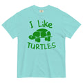 I Like Turtles Men's Relaxed Fit Tee Hoodie, Sweatshirt | CoreVibeTees.com (Image 1)