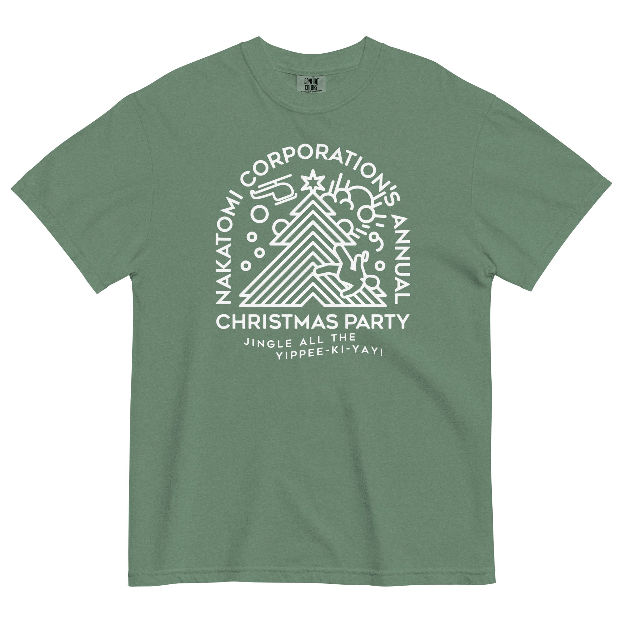 Nakatomi Christmas Party Men's Relaxed Fit Tee Hoodie, Sweatshirt | CoreVibeTees.com (Image 5)