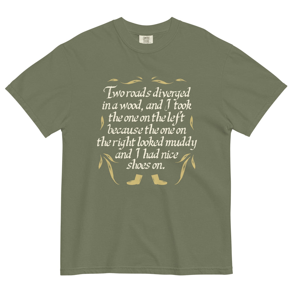 Two Roads Diverged Men's Relaxed Fit Tee Hoodie, Sweatshirt | CoreVibeTees.com (Image 5)
