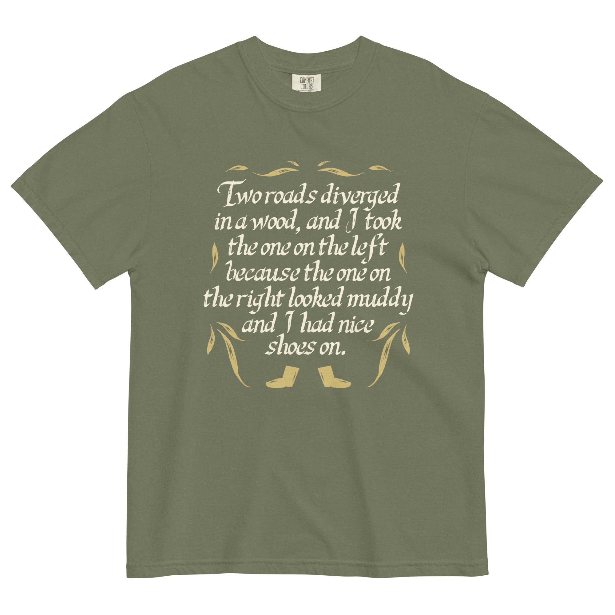 Two Roads Diverged Men's Relaxed Fit Tee Hoodie, Sweatshirt | CoreVibeTees.com (Image 5)