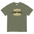 With Great Moustache Men's Relaxed Fit Tee Hoodie, Sweatshirt | CoreVibeTees.com (Image 1)