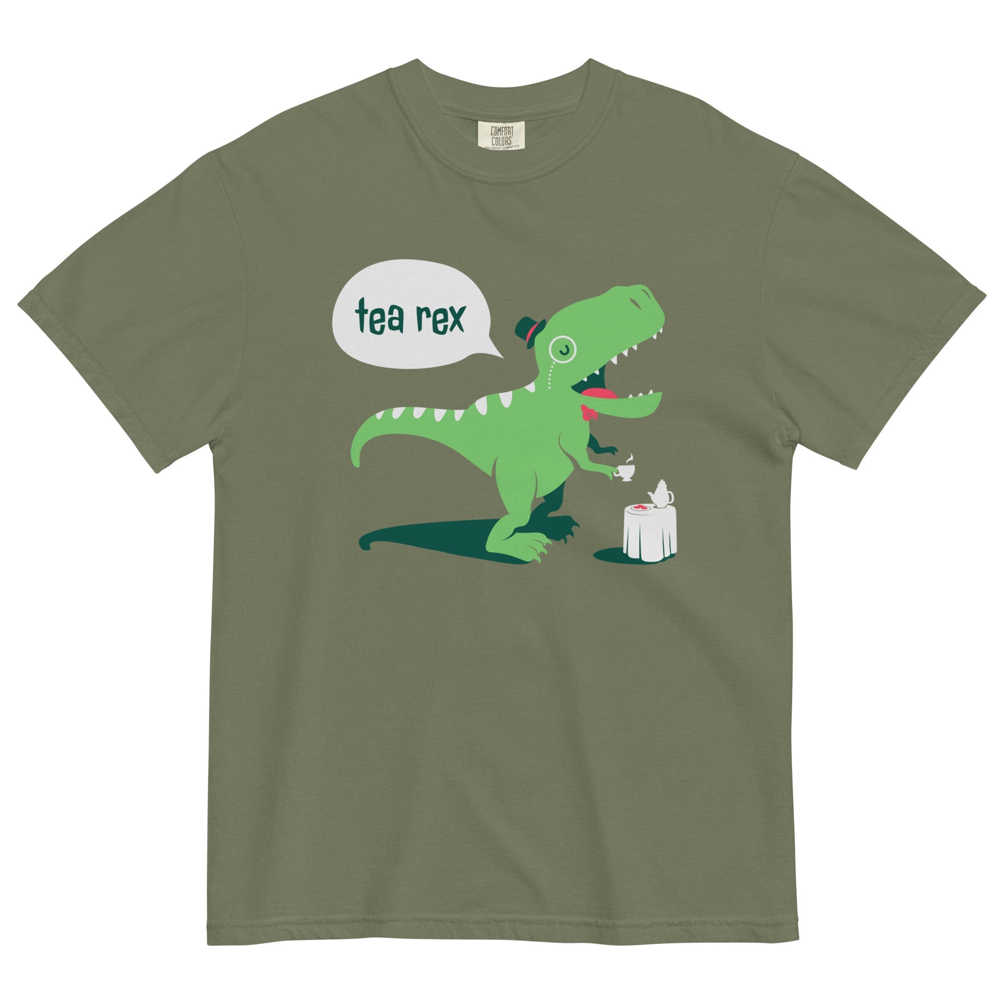 Tea Rex Men's Relaxed Fit Tee Hoodie, Sweatshirt | CoreVibeTees.com (Image 1)