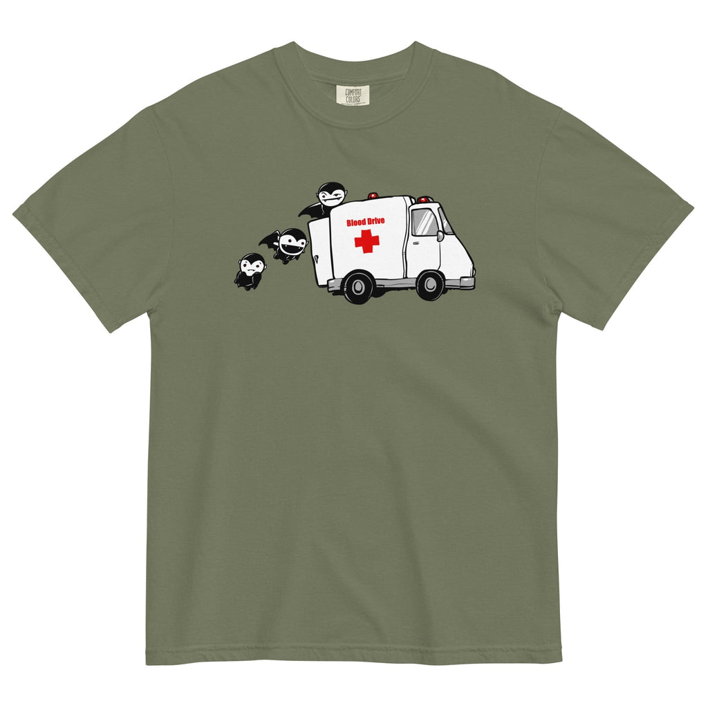 Blood Drive Vampires Men's Relaxed Fit Tee Hoodie, Sweatshirt | CoreVibeTees.com (Image 3)