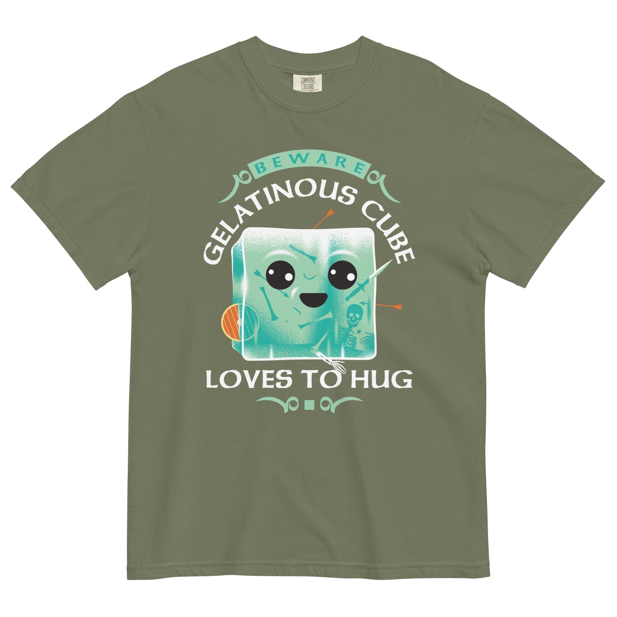 Gelatinous Cube Loves To Hug Men's Relaxed Fit Tee Hoodie, Sweatshirt | CoreVibeTees.com (Image 5)