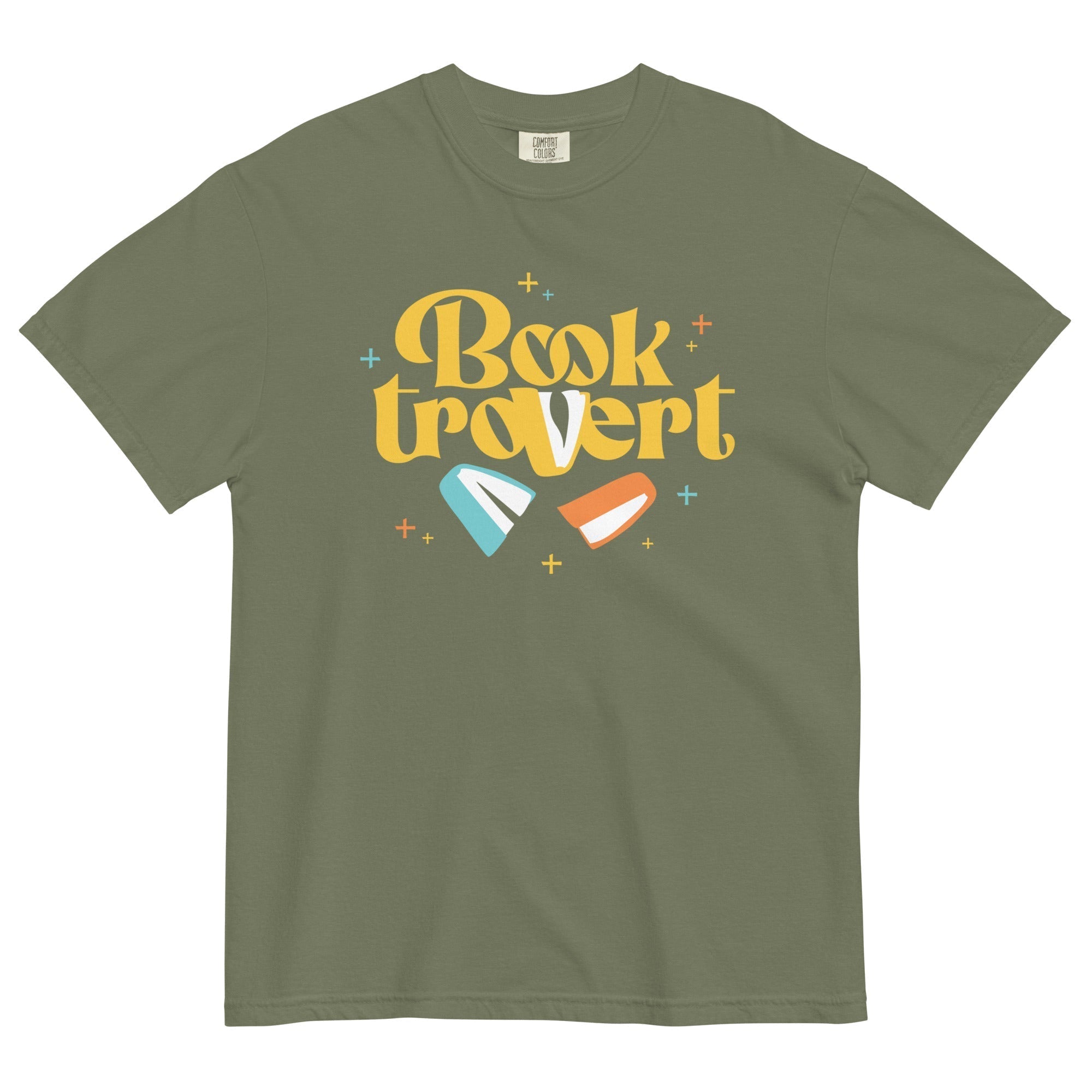 Booktrovert Men's Relaxed Fit Tee Hoodie, Sweatshirt | CoreVibeTees.com (Image 5)