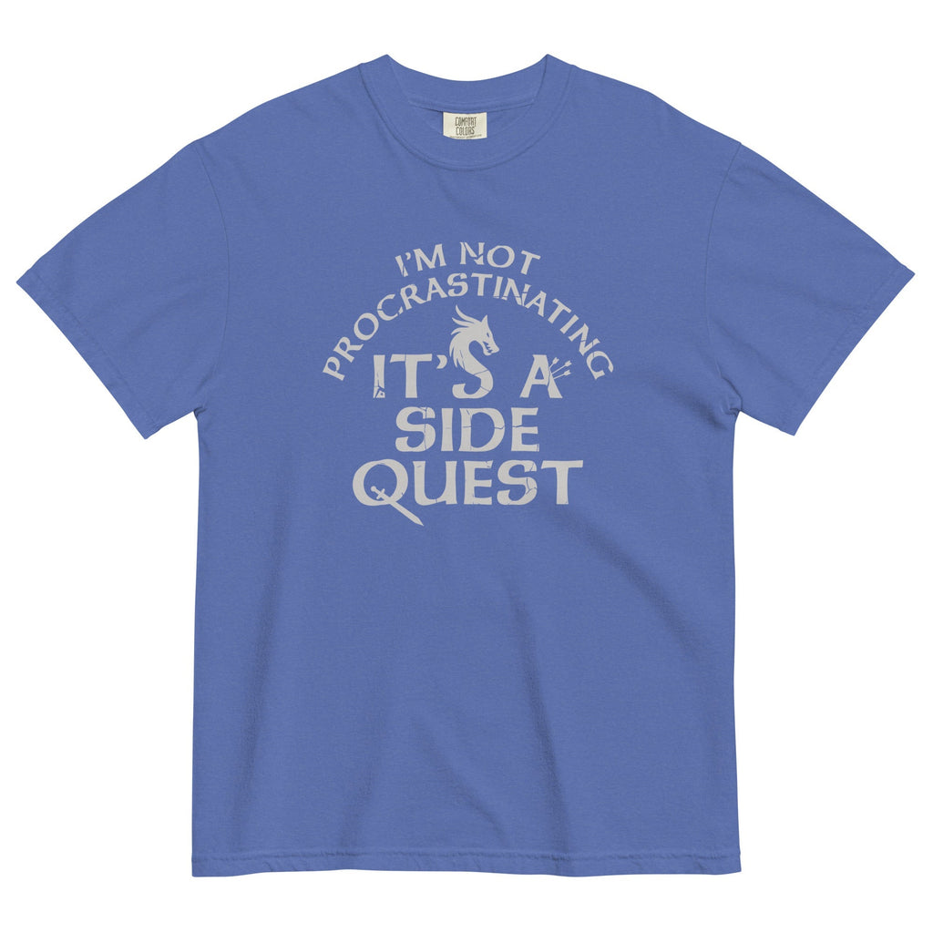 I'm Not Procrastinating, It's A Side Quest Men's Relaxed Fit Tee Hoodie, Sweatshirt | CoreVibeTees.com (Image 3)