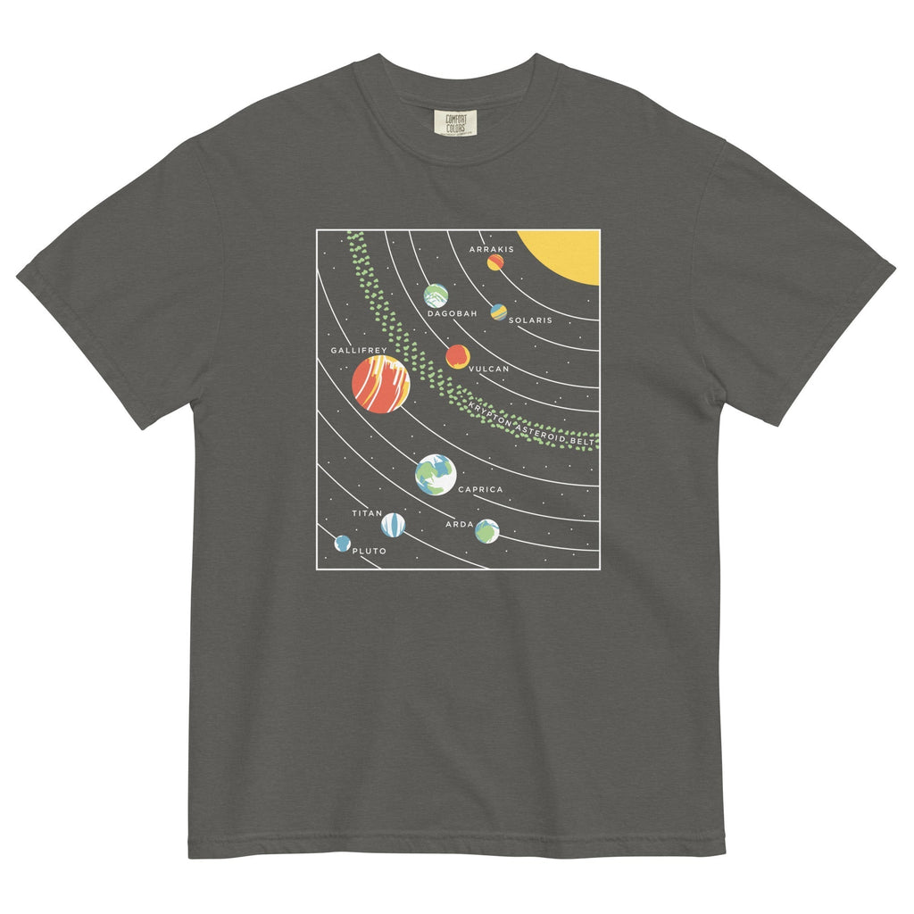 9 Planets Men's Relaxed Fit Tee Hoodie, Sweatshirt | CoreVibeTees.com (Image 3)