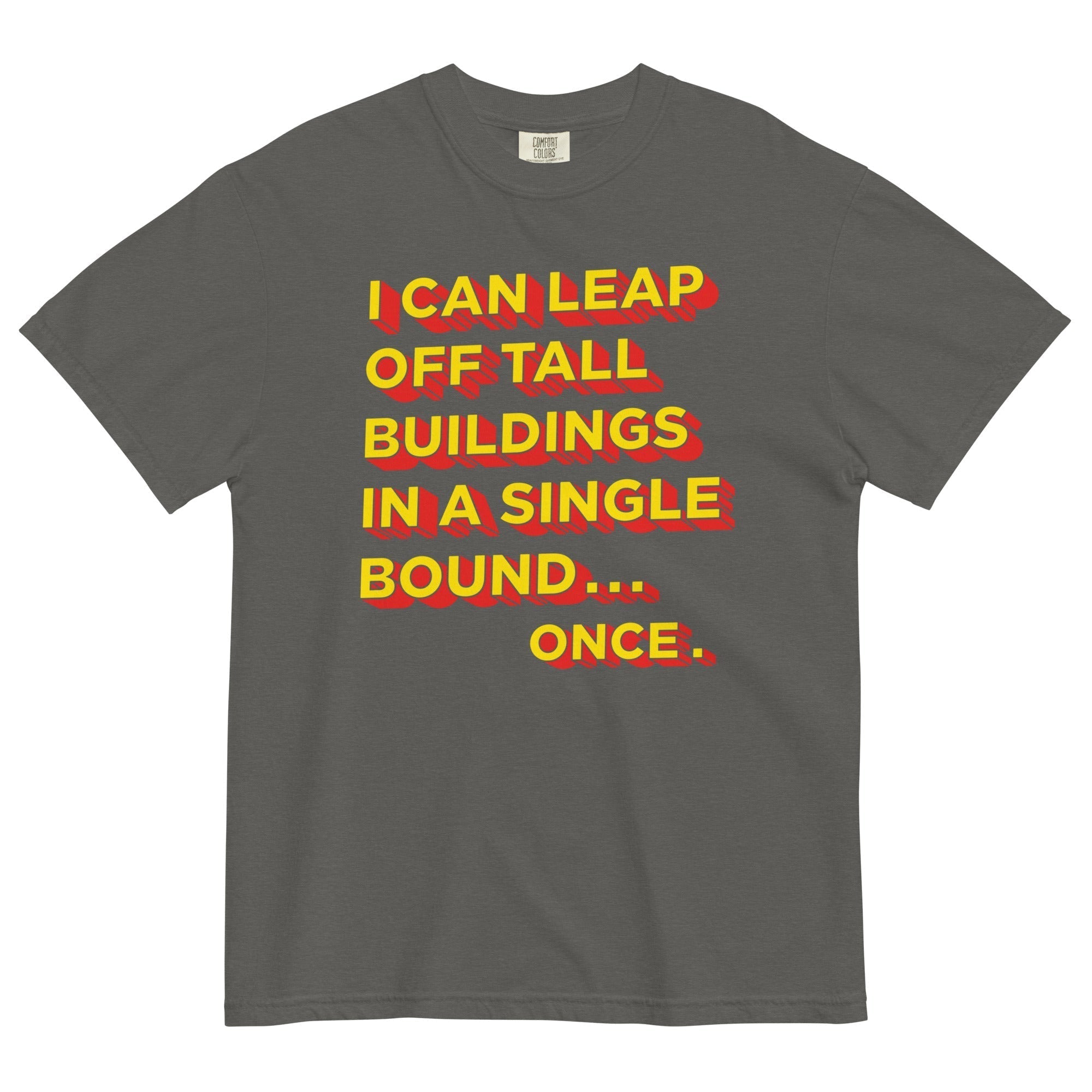 Tall Buildings In A Single Bound Men's Relaxed Fit Tee Hoodie, Sweatshirt | CoreVibeTees.com (Image 3)