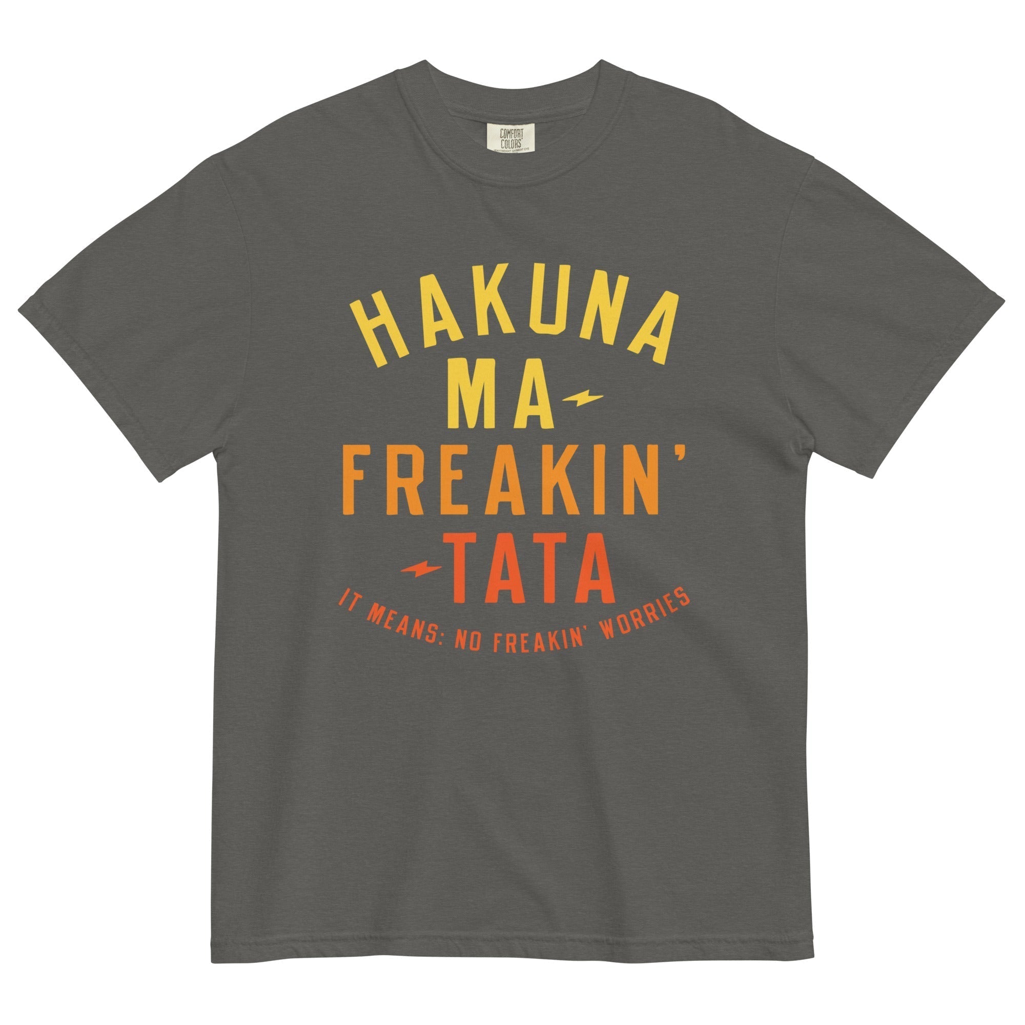 Hakuna Ma-Freakin-Tata Men's Relaxed Fit Tee Hoodie, Sweatshirt | CoreVibeTees.com (Image 3)