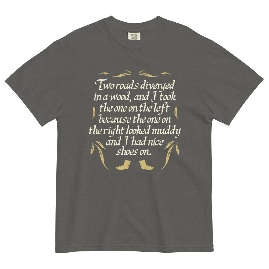 Two Roads Diverged Men's Relaxed Fit Tee Hoodie, Sweatshirt | CoreVibeTees.com (Image 3)