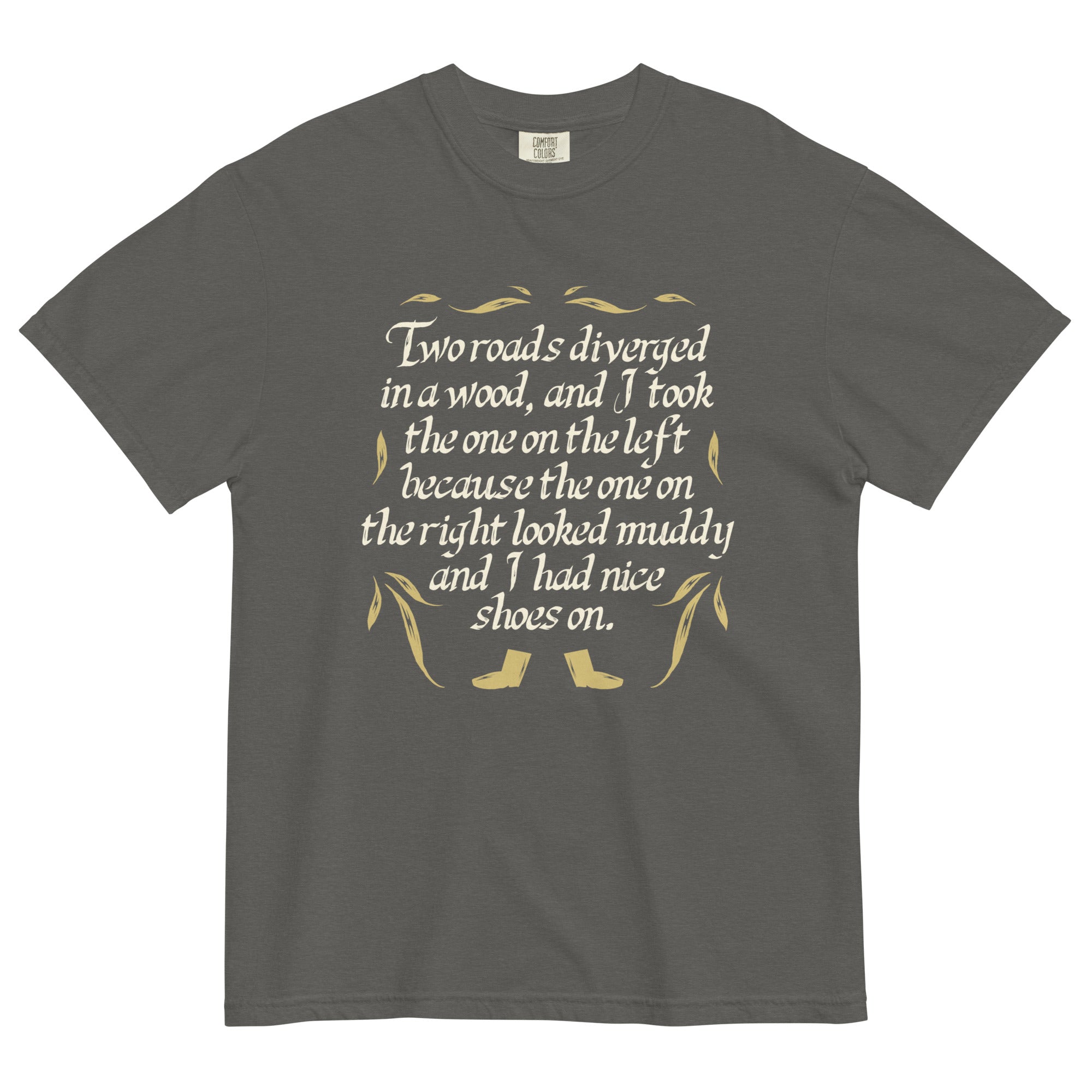 Two Roads Diverged Men's Relaxed Fit Tee Hoodie, Sweatshirt | CoreVibeTees.com (Image 3)