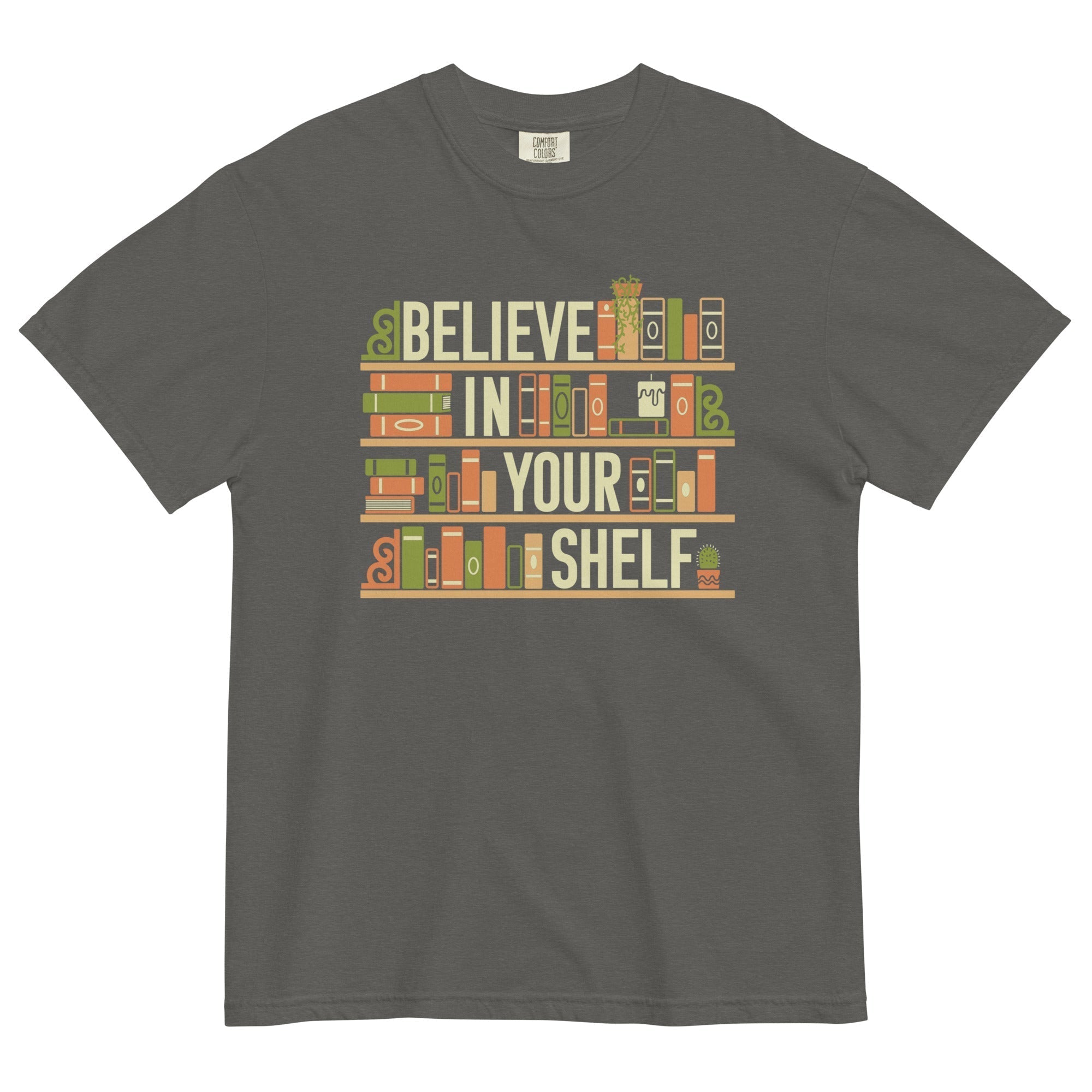 Believe In Your Shelf Men's Relaxed Fit Tee Hoodie, Sweatshirt | CoreVibeTees.com (Image 3)