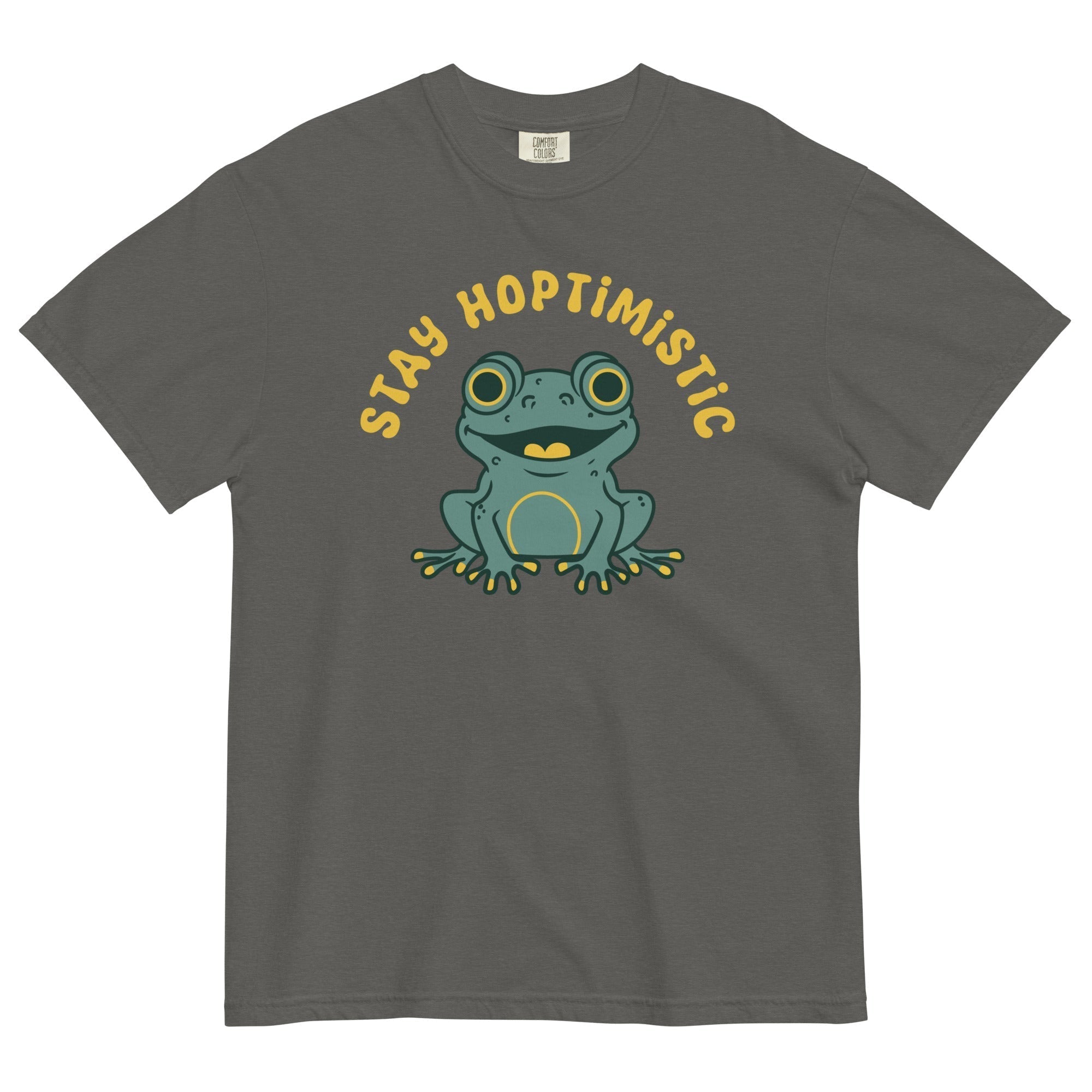 Stay Hoptimistic Men's Relaxed Fit Tee Hoodie, Sweatshirt | CoreVibeTees.com (Image 1)