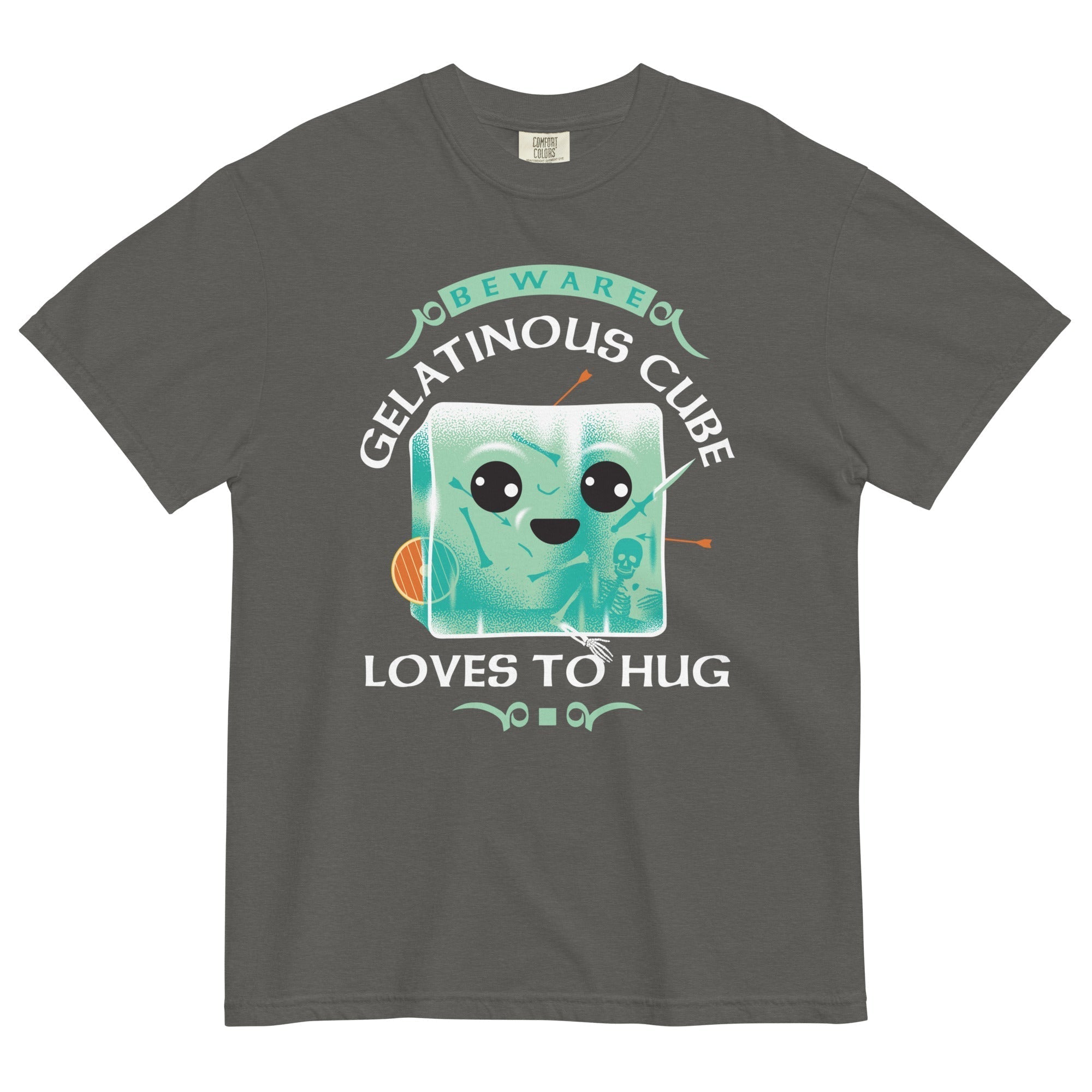 Gelatinous Cube Loves To Hug Men's Relaxed Fit Tee Hoodie, Sweatshirt | CoreVibeTees.com (Image 3)