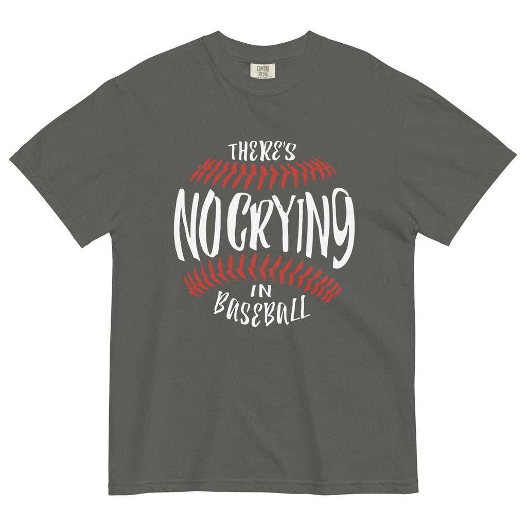 There's No Crying In Baseball Men's Relaxed Fit Tee Hoodie, Sweatshirt | CoreVibeTees.com (Image 4)