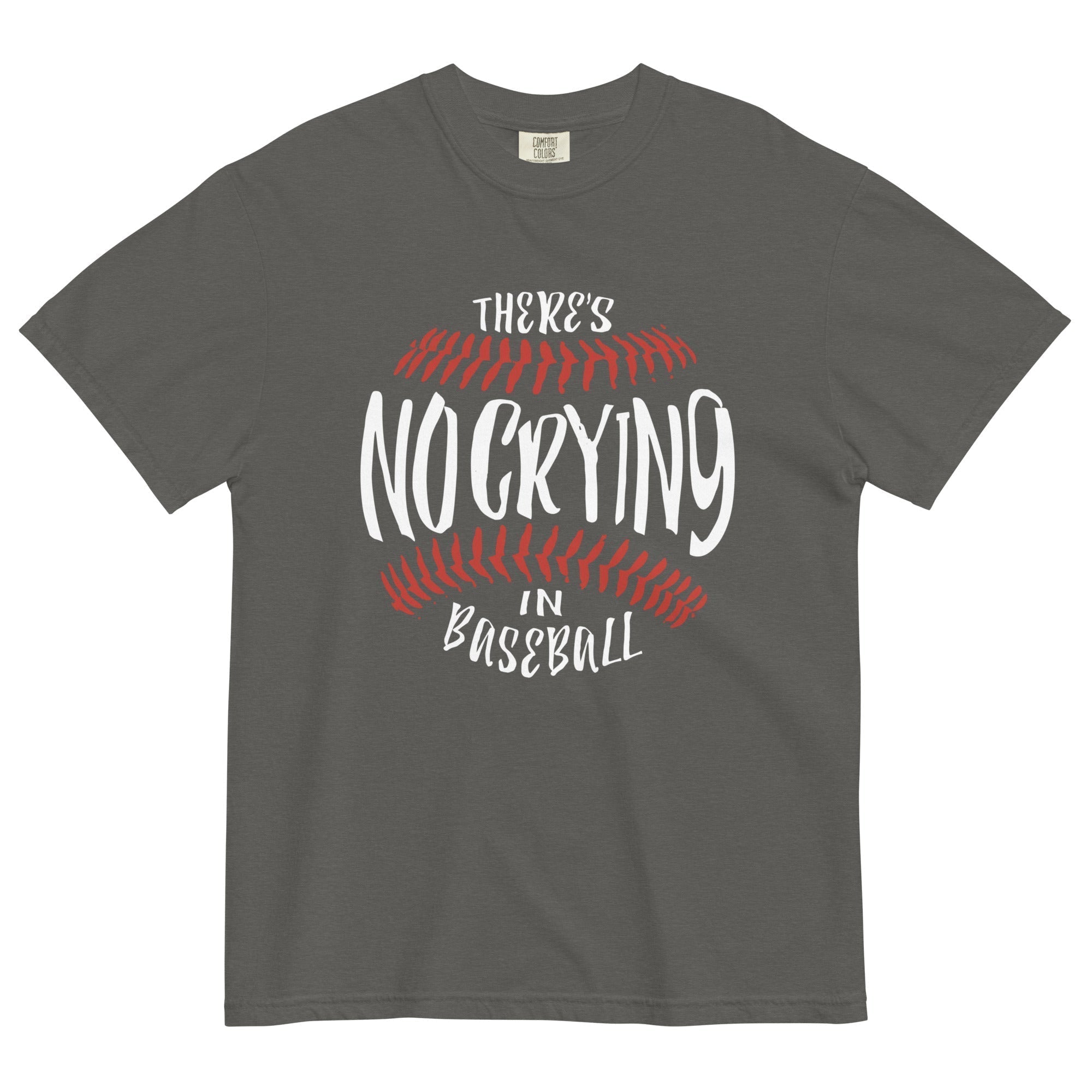 There's No Crying In Baseball Men's Relaxed Fit Tee Hoodie, Sweatshirt | CoreVibeTees.com (Image 4)