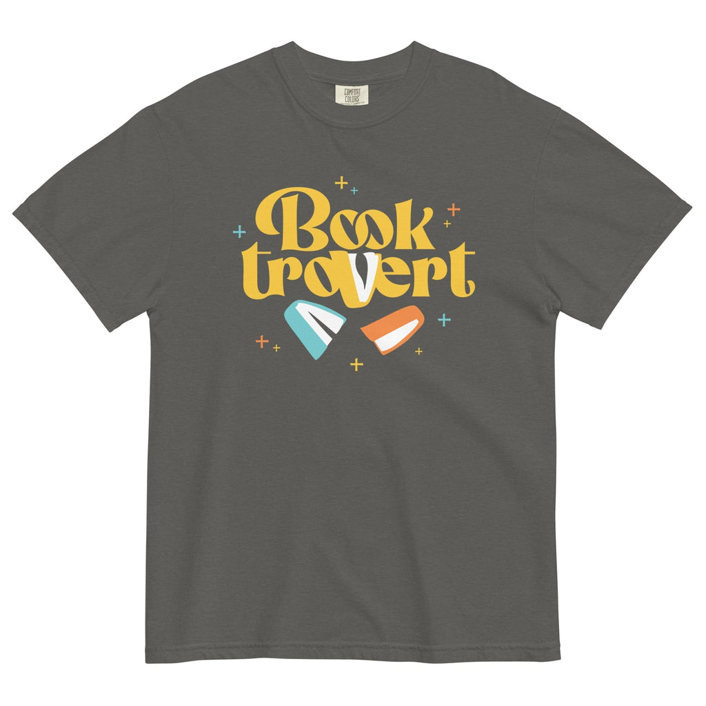 Booktrovert Men's Relaxed Fit Tee Hoodie, Sweatshirt | CoreVibeTees.com (Image 3)