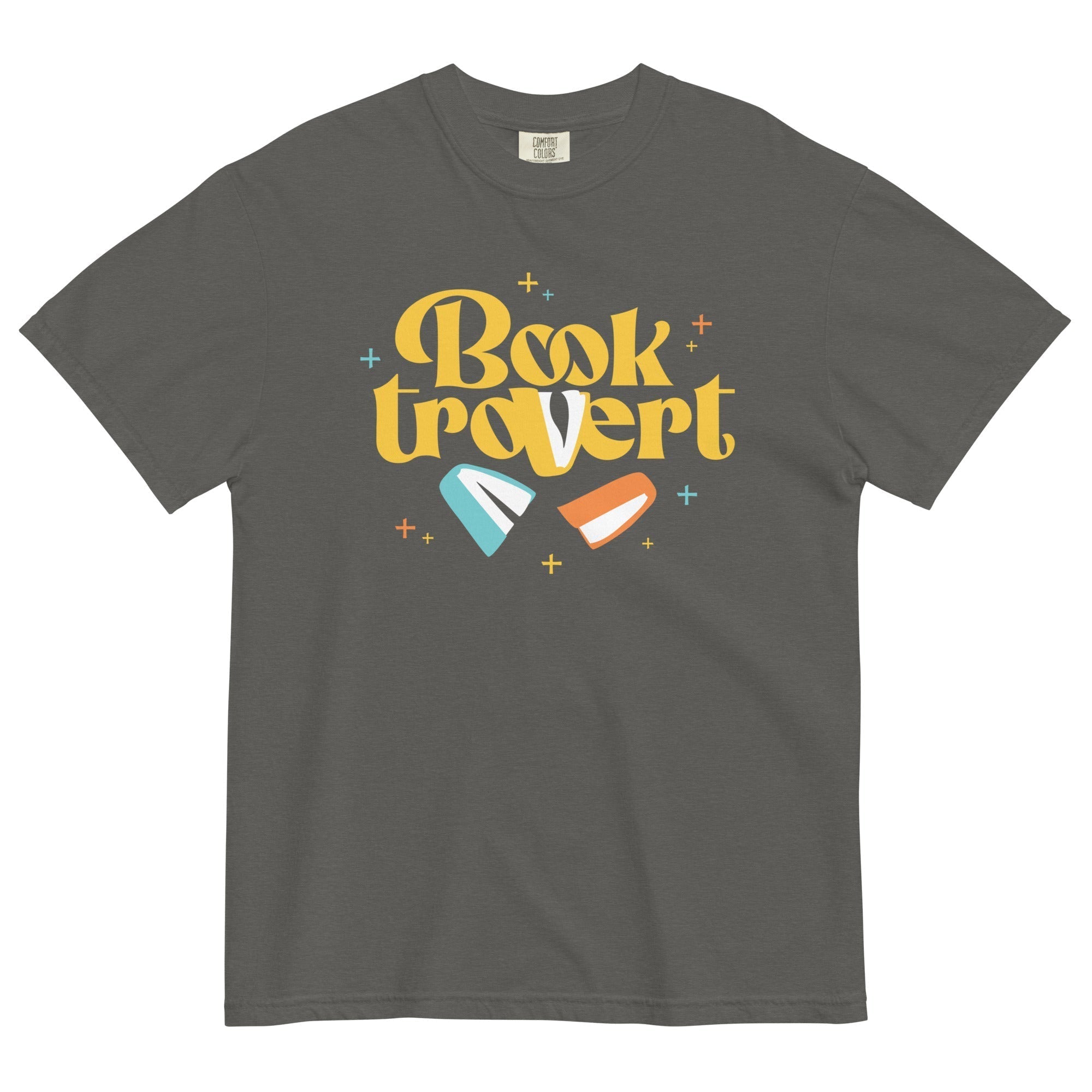 Booktrovert Men's Relaxed Fit Tee Hoodie, Sweatshirt | CoreVibeTees.com (Image 3)