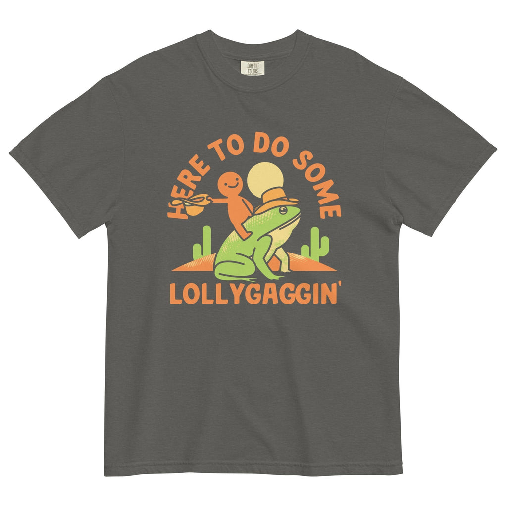 Here To Do Some Lollygaggin Men's Relaxed Fit Tee Hoodie, Sweatshirt | CoreVibeTees.com (Image 3)