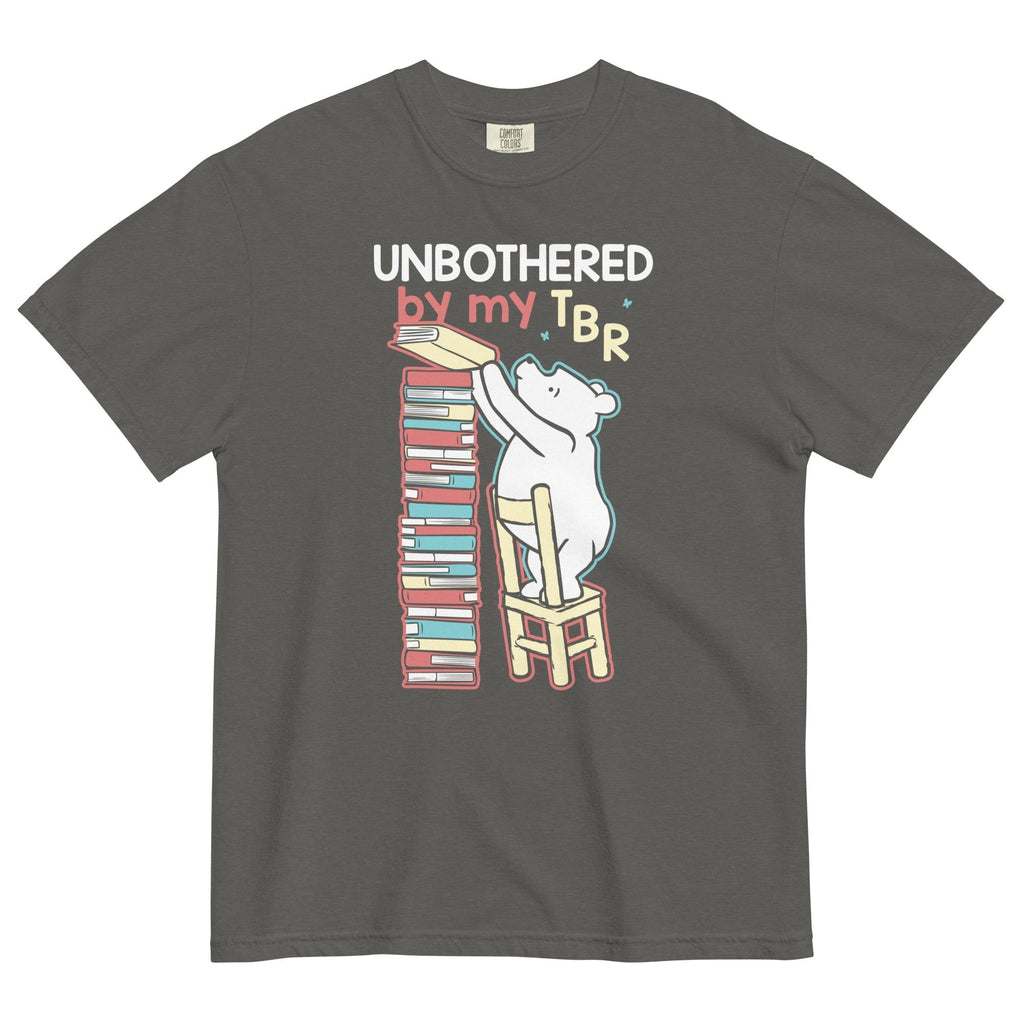 Unbothered By My TBR Men's Relaxed Fit Tee Hoodie, Sweatshirt | CoreVibeTees.com (Image 1)
