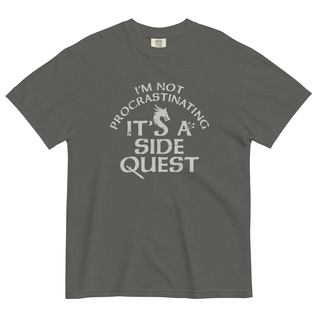I'm Not Procrastinating, It's A Side Quest Men's Relaxed Fit Tee Hoodie, Sweatshirt | CoreVibeTees.com (Image 4)