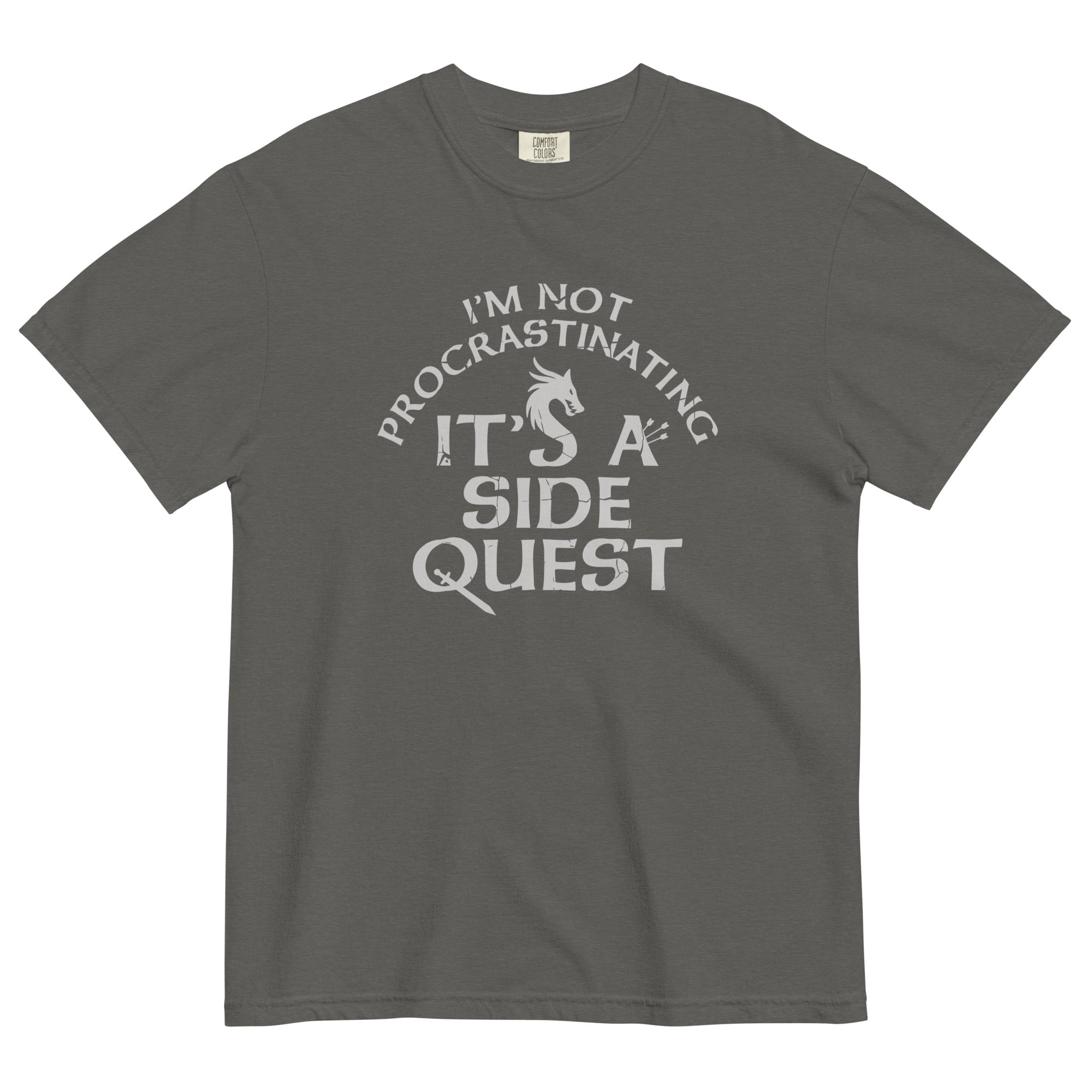 I'm Not Procrastinating, It's A Side Quest Men's Relaxed Fit Tee Hoodie, Sweatshirt | CoreVibeTees.com (Image 4)