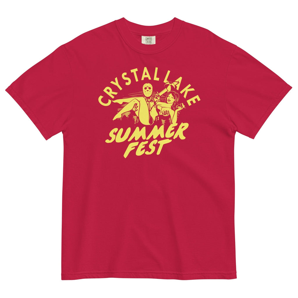 Crystal Lake Summer Fest Men's Relaxed Fit Tee Hoodie, Sweatshirt | CoreVibeTees.com (Image 1)