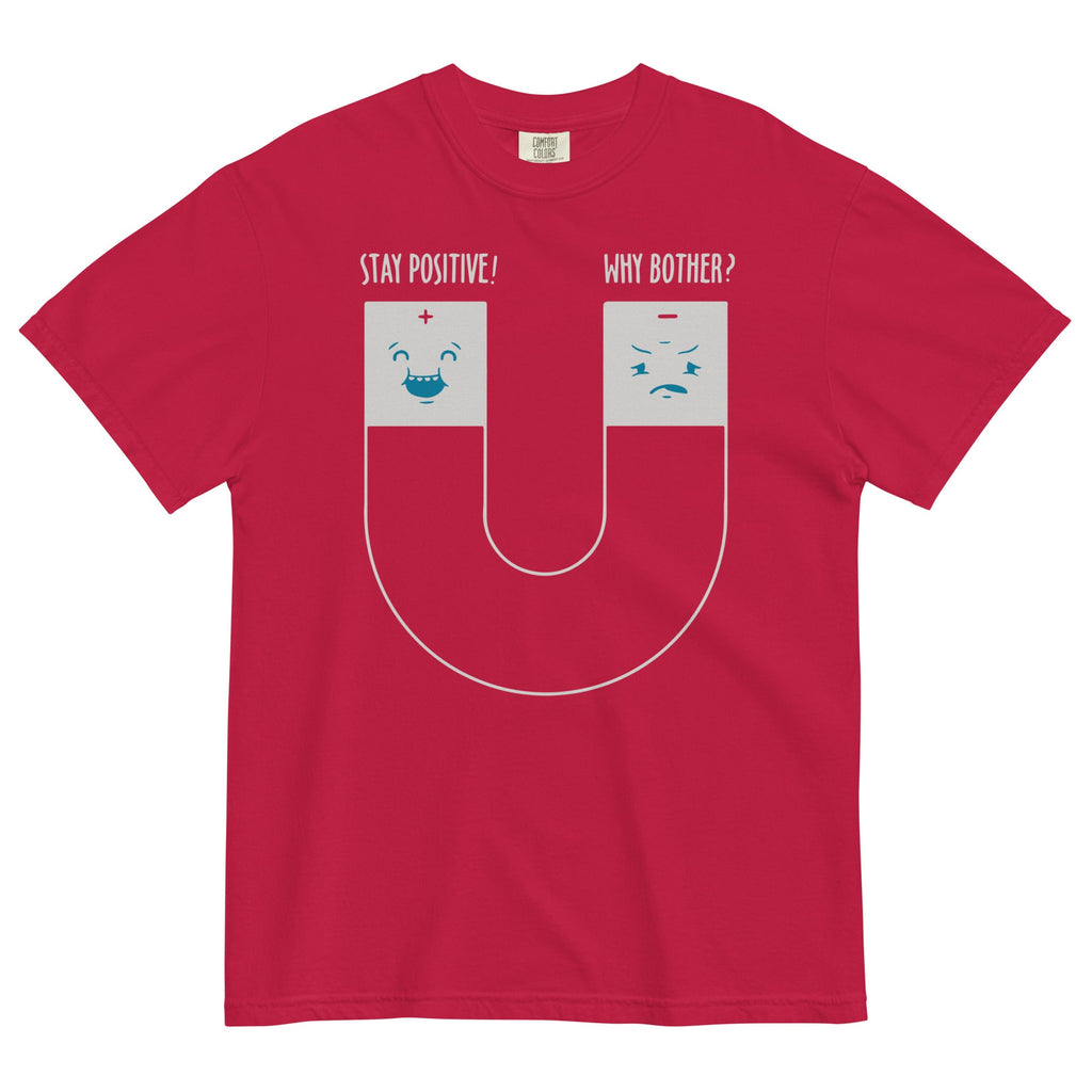 Stay Positive Men's Relaxed Fit Tee Hoodie, Sweatshirt | CoreVibeTees.com (Image 1)