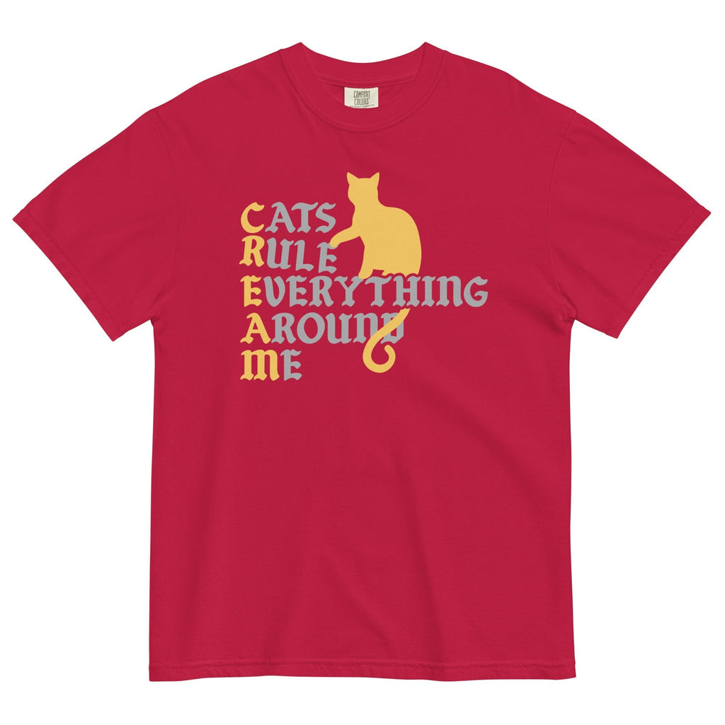 Cats Rule Everything Around Me Men's Relaxed Fit Tee Hoodie, Sweatshirt | CoreVibeTees.com (Image 2)