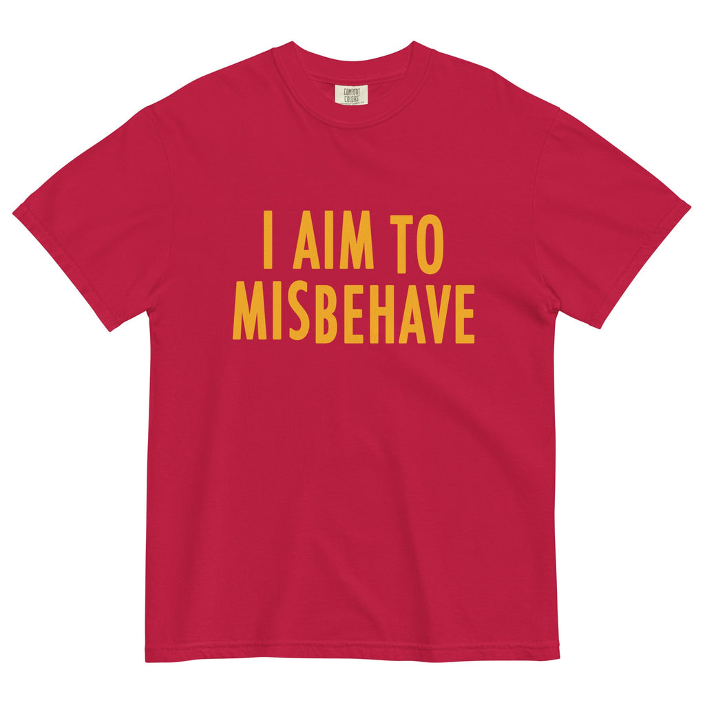 I Aim To Misbehave Men's Relaxed Fit Tee Hoodie, Sweatshirt | CoreVibeTees.com (Image 3)