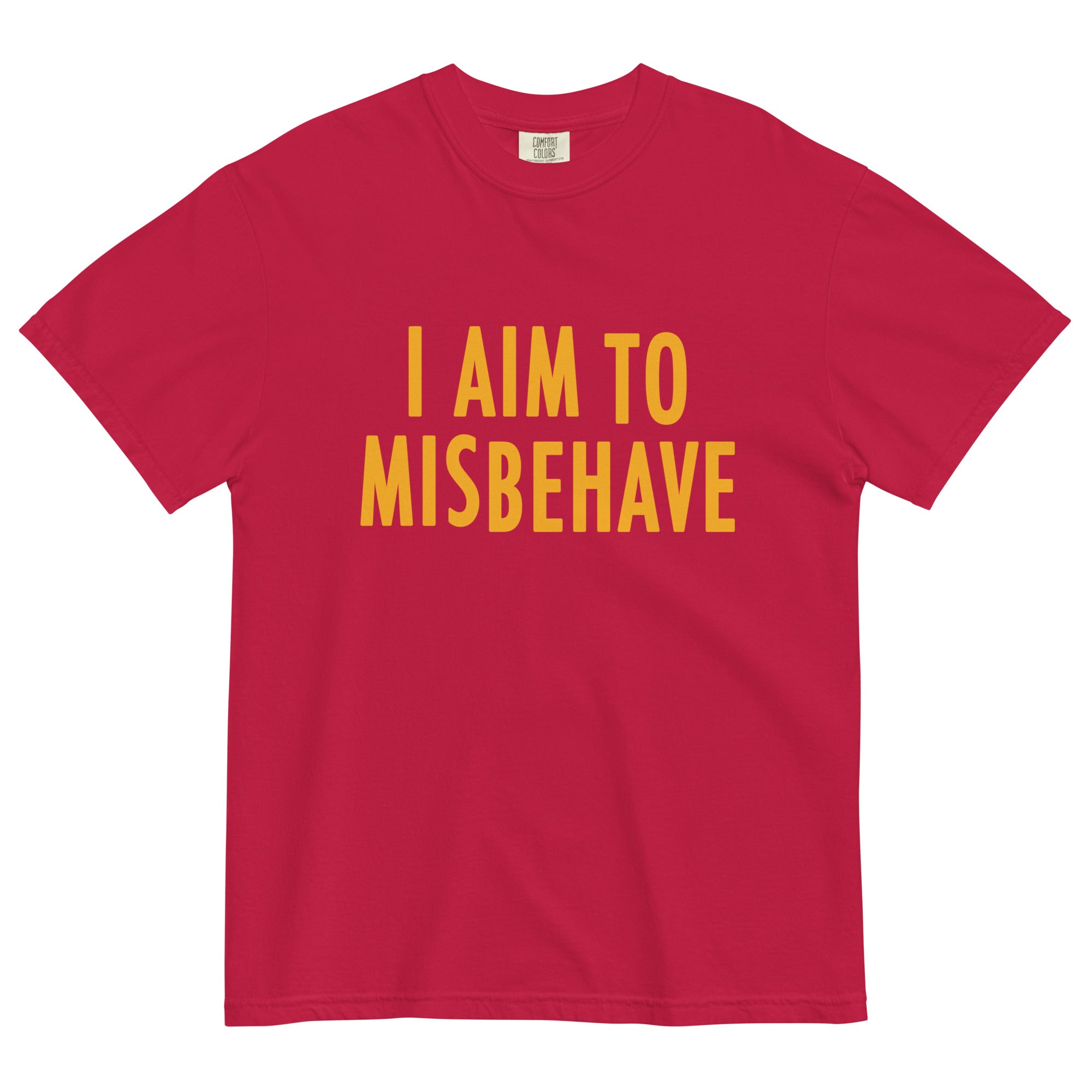 I Aim To Misbehave Men's Relaxed Fit Tee Hoodie, Sweatshirt | CoreVibeTees.com (Image 3)