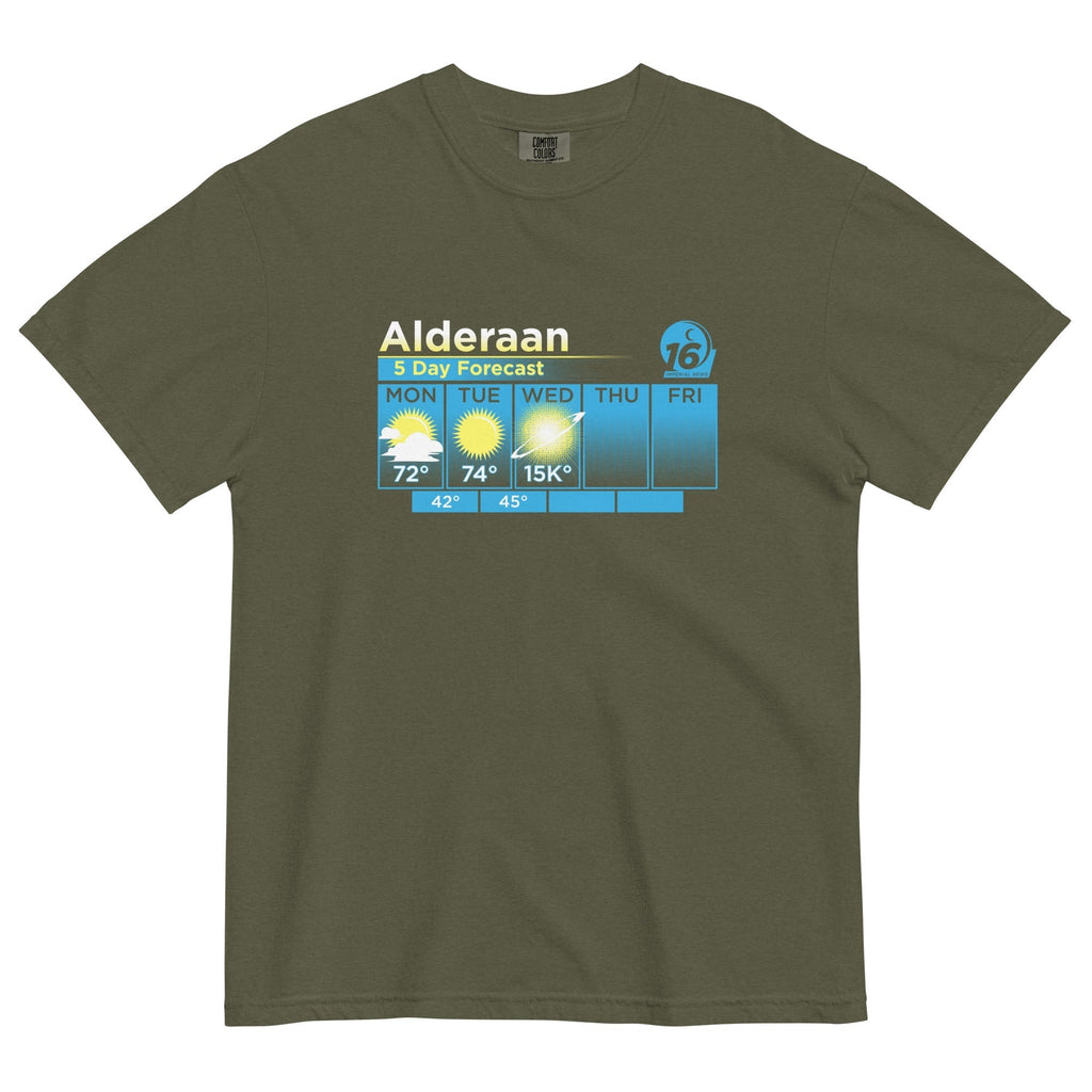 Alderaan 5 Day Forecast Men's Relaxed Fit Tee Hoodie, Sweatshirt | CoreVibeTees.com (Image 4)