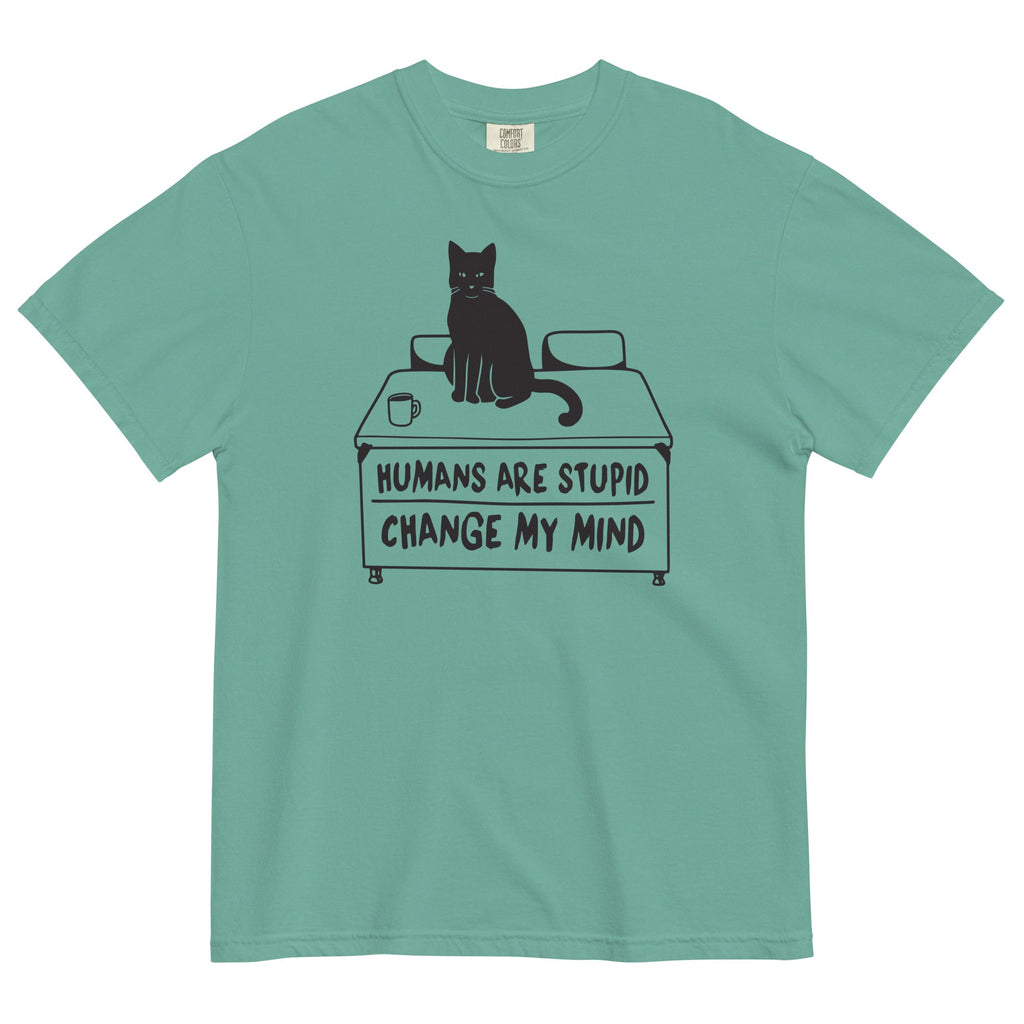 Humans Are Stupid Men's Relaxed Fit Tee Hoodie, Sweatshirt | CoreVibeTees.com (Image 4)