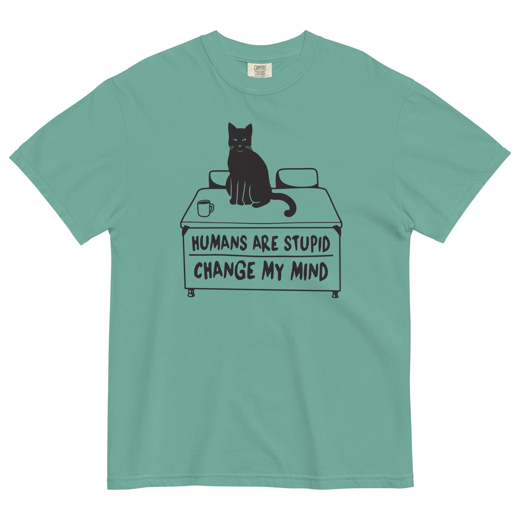 Humans Are Stupid Men's Relaxed Fit Tee Hoodie, Sweatshirt | CoreVibeTees.com (Image 4)