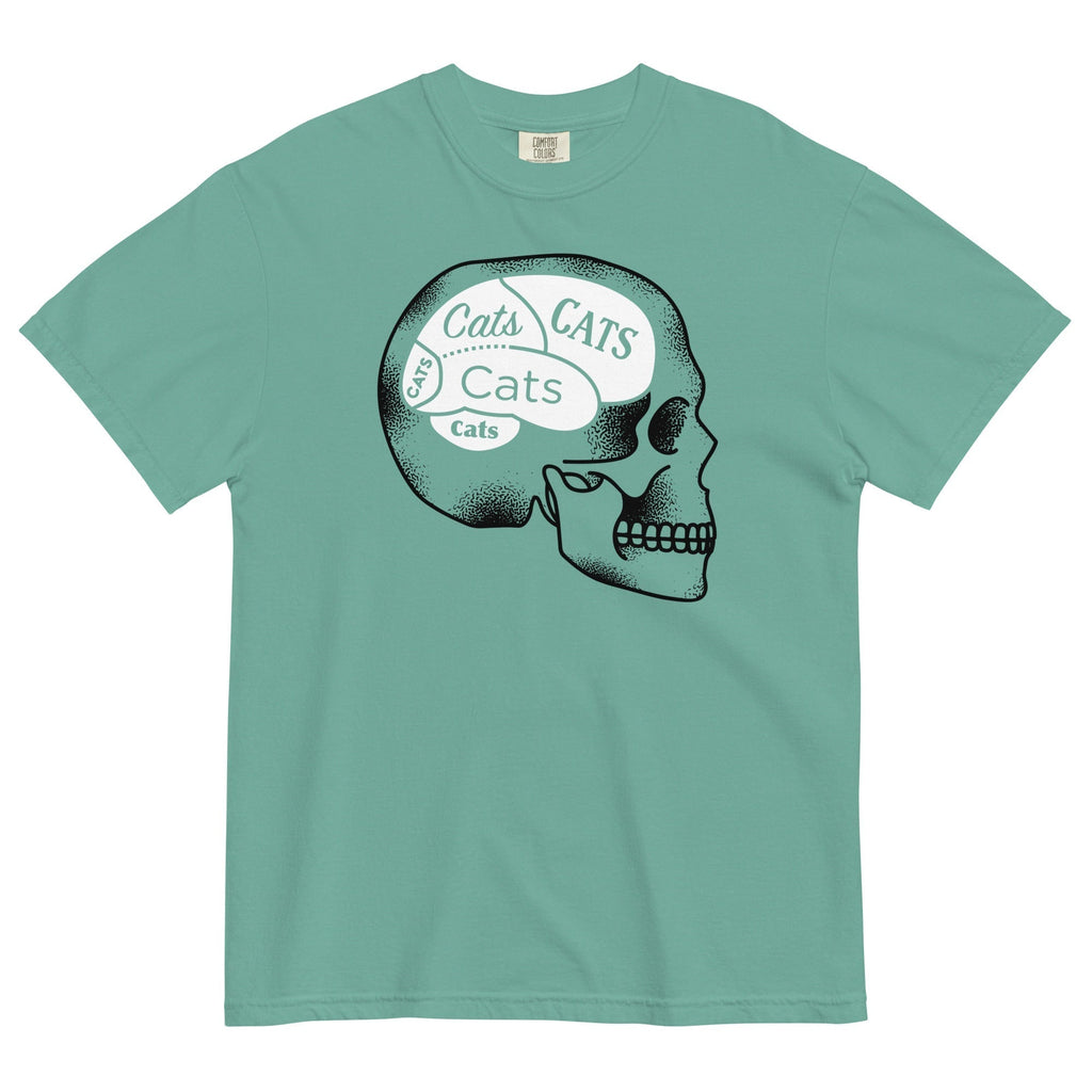 Cats On The Brain Men's Relaxed Fit Tee Hoodie, Sweatshirt | CoreVibeTees.com (Image 4)