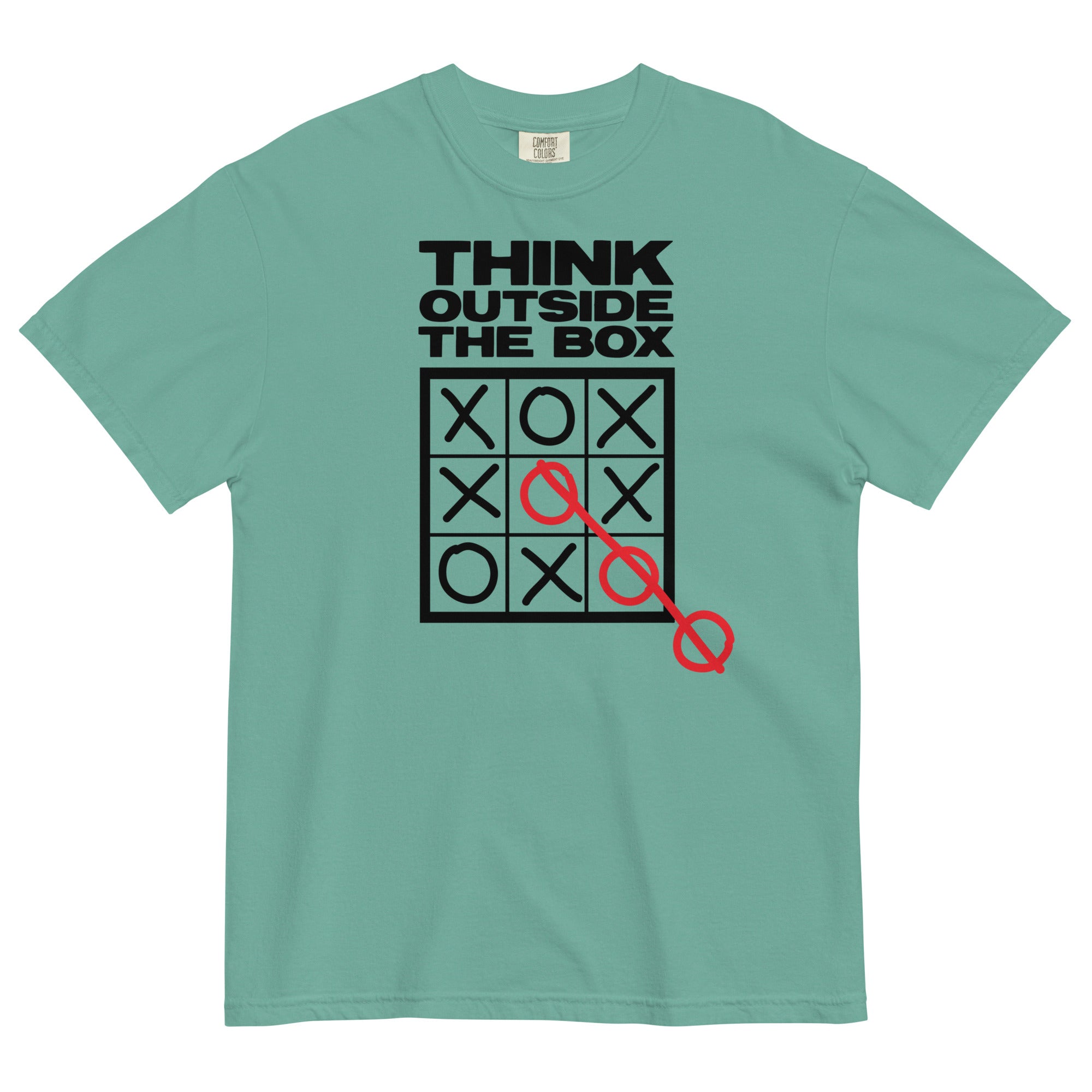 Think Outside The Box Men's Relaxed Fit Tee Hoodie, Sweatshirt | CoreVibeTees.com (Image 4)