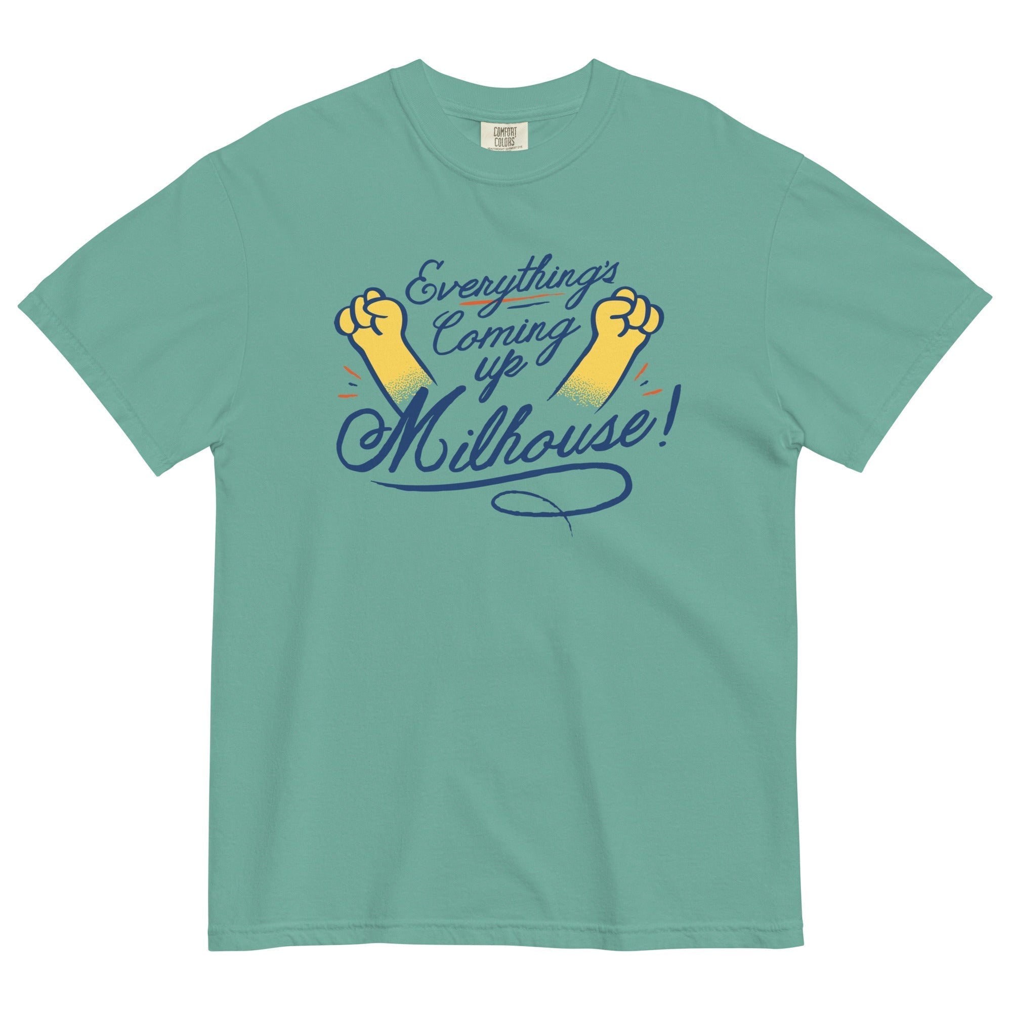 Everything's Coming Up Milhouse! Men's Relaxed Fit Tee Hoodie, Sweatshirt | CoreVibeTees.com (Image 4)
