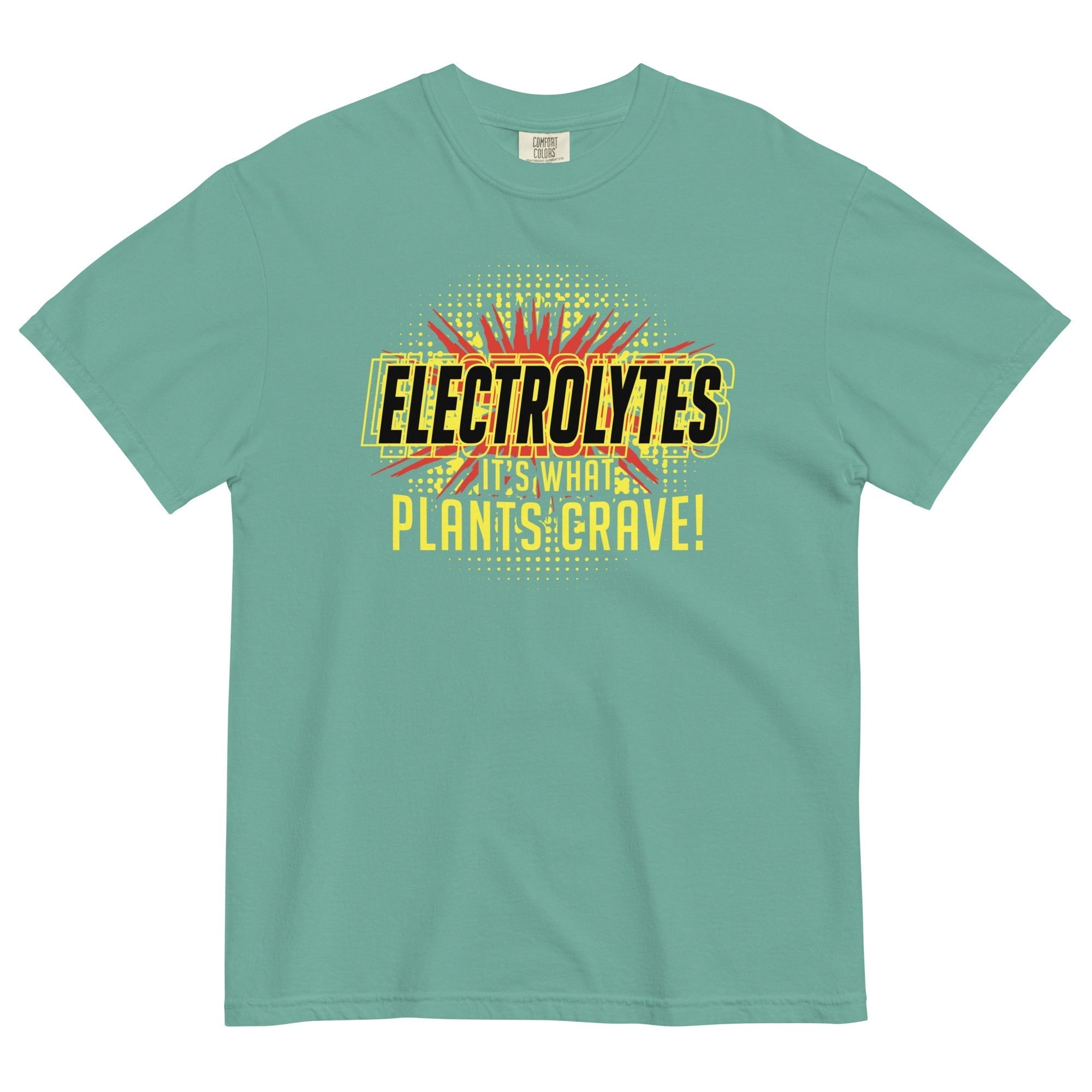 Electrolytes, It's What Plants Crave! Men's Relaxed Fit Tee Hoodie, Sweatshirt | CoreVibeTees.com (Image 1)