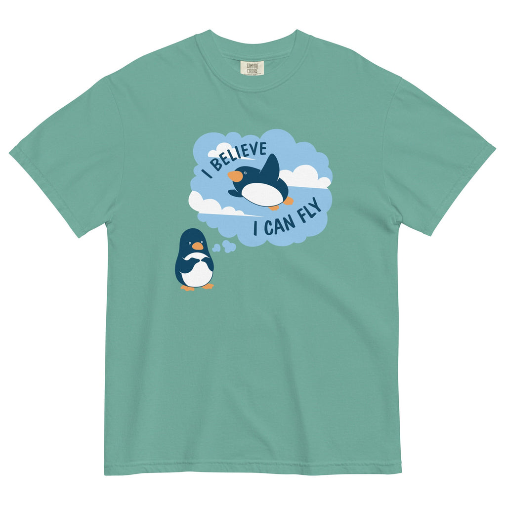 I Believe I Can Fly Men's Relaxed Fit Tee Hoodie, Sweatshirt | CoreVibeTees.com (Image 5)