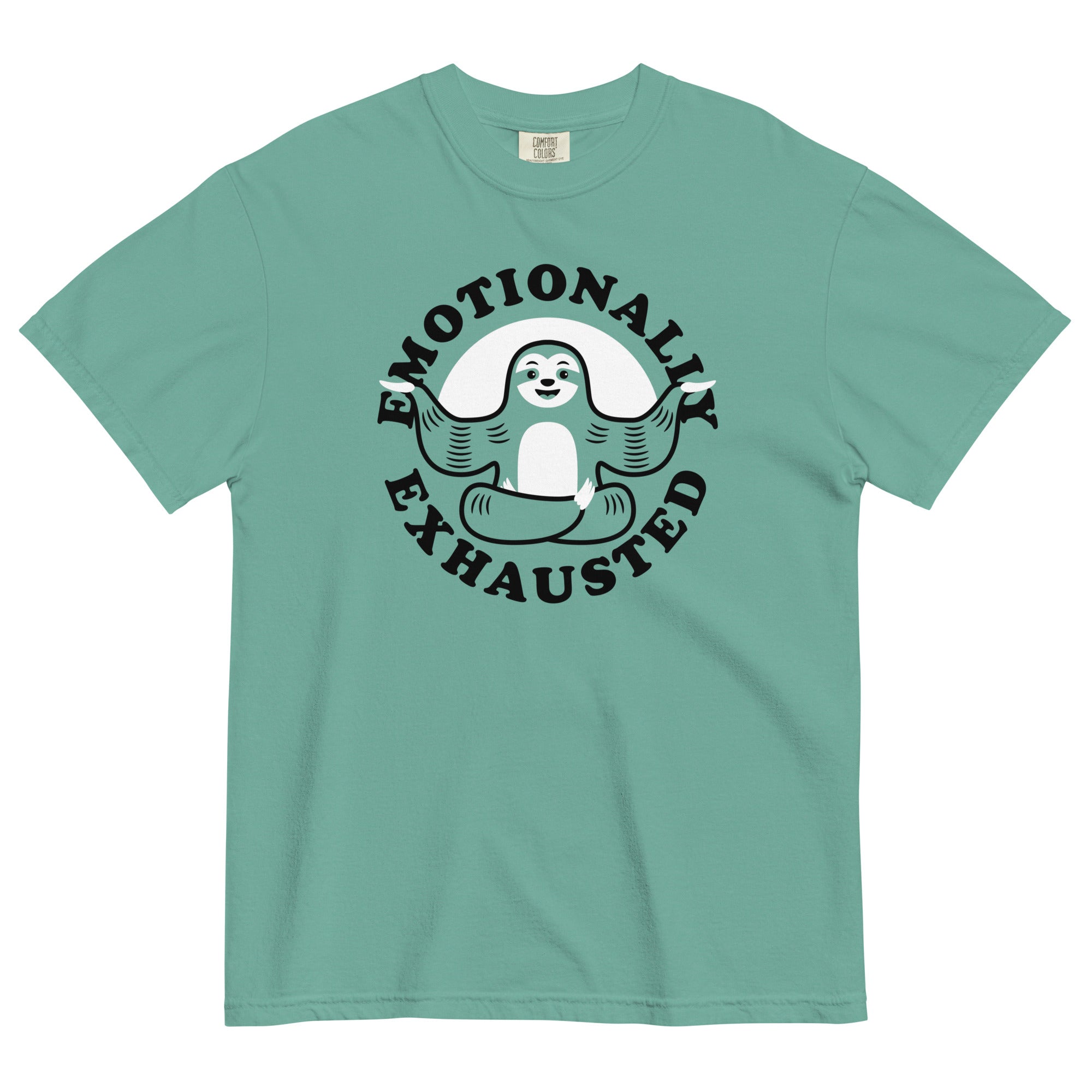 Emotionally Exhausted Men's Relaxed Fit Tee Hoodie, Sweatshirt | CoreVibeTees.com (Image 4)