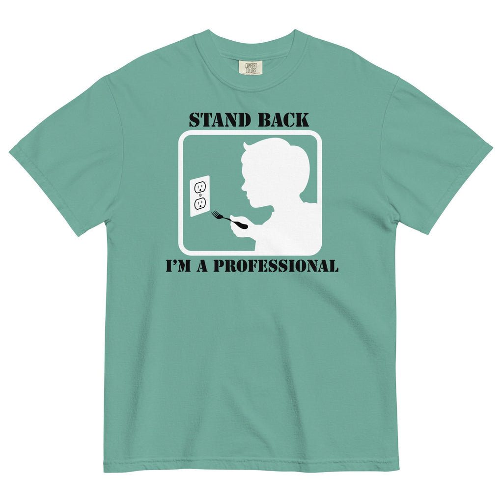 Stand Back, I'm A Professional Men's Relaxed Fit Tee Hoodie, Sweatshirt | CoreVibeTees.com (Image 5)