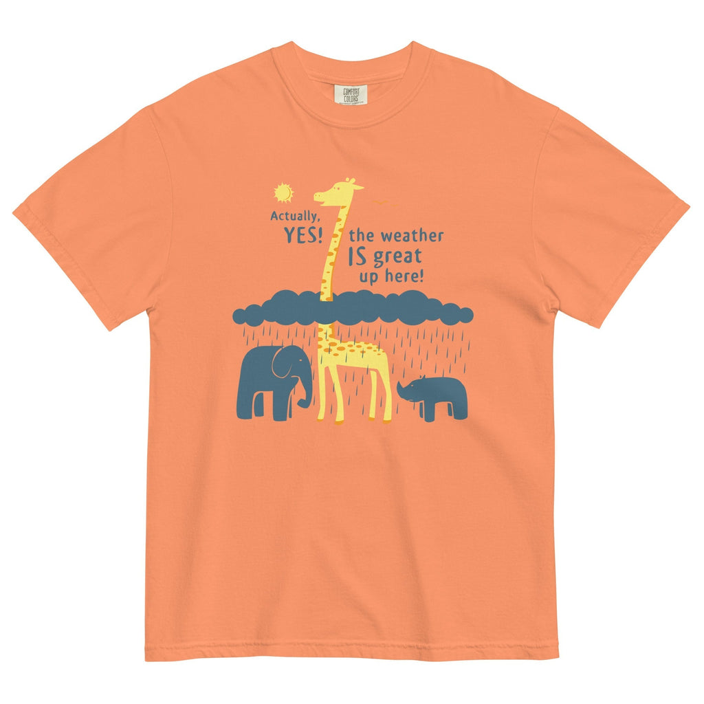 The Weather Is Great Up Here! Men's Relaxed Fit Tee Hoodie, Sweatshirt | CoreVibeTees.com (Image 2)