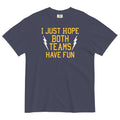 I Just Hope Both Teams Have Fun Men's Relaxed Fit Tee Hoodie, Sweatshirt | CoreVibeTees.com (Image 1)