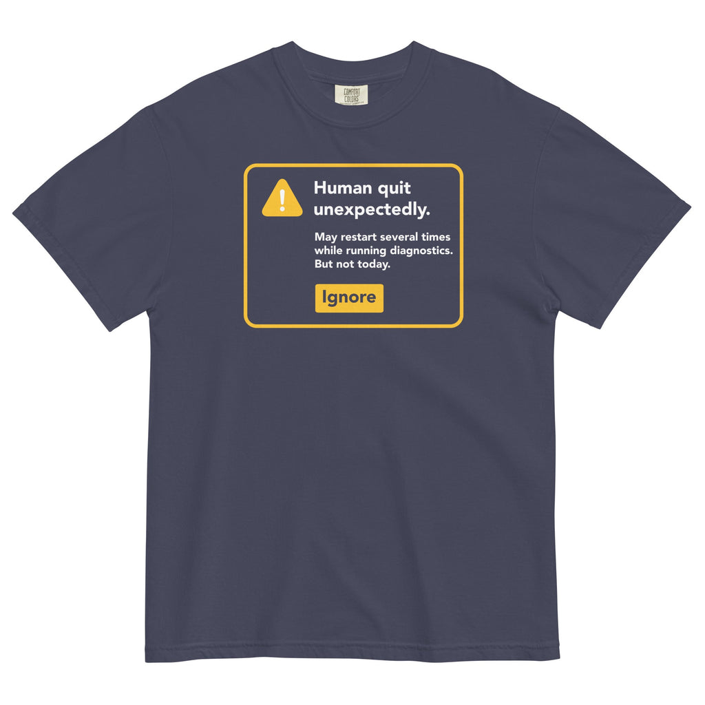 Human Quit Unexpectedly Men's Relaxed Fit Tee Hoodie, Sweatshirt | CoreVibeTees.com (Image 2)
