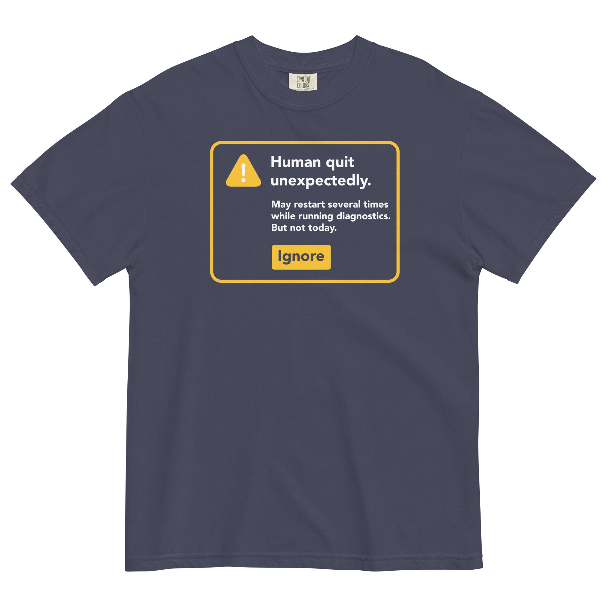 Human Quit Unexpectedly Men's Relaxed Fit Tee Hoodie, Sweatshirt | CoreVibeTees.com (Image 2)