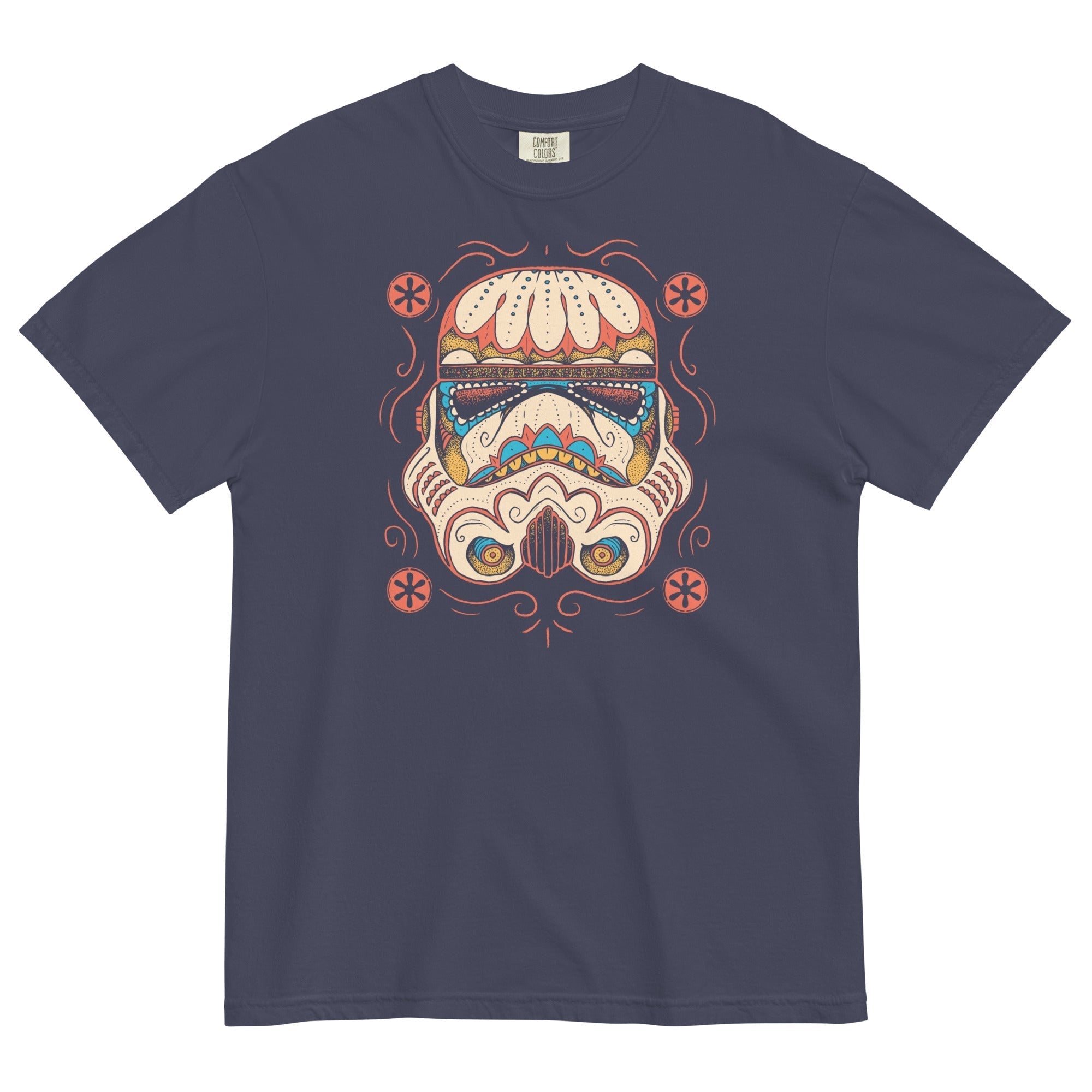 Sugar Skull Trooper Men's Relaxed Fit Tee Hoodie, Sweatshirt | CoreVibeTees.com (Image 2)