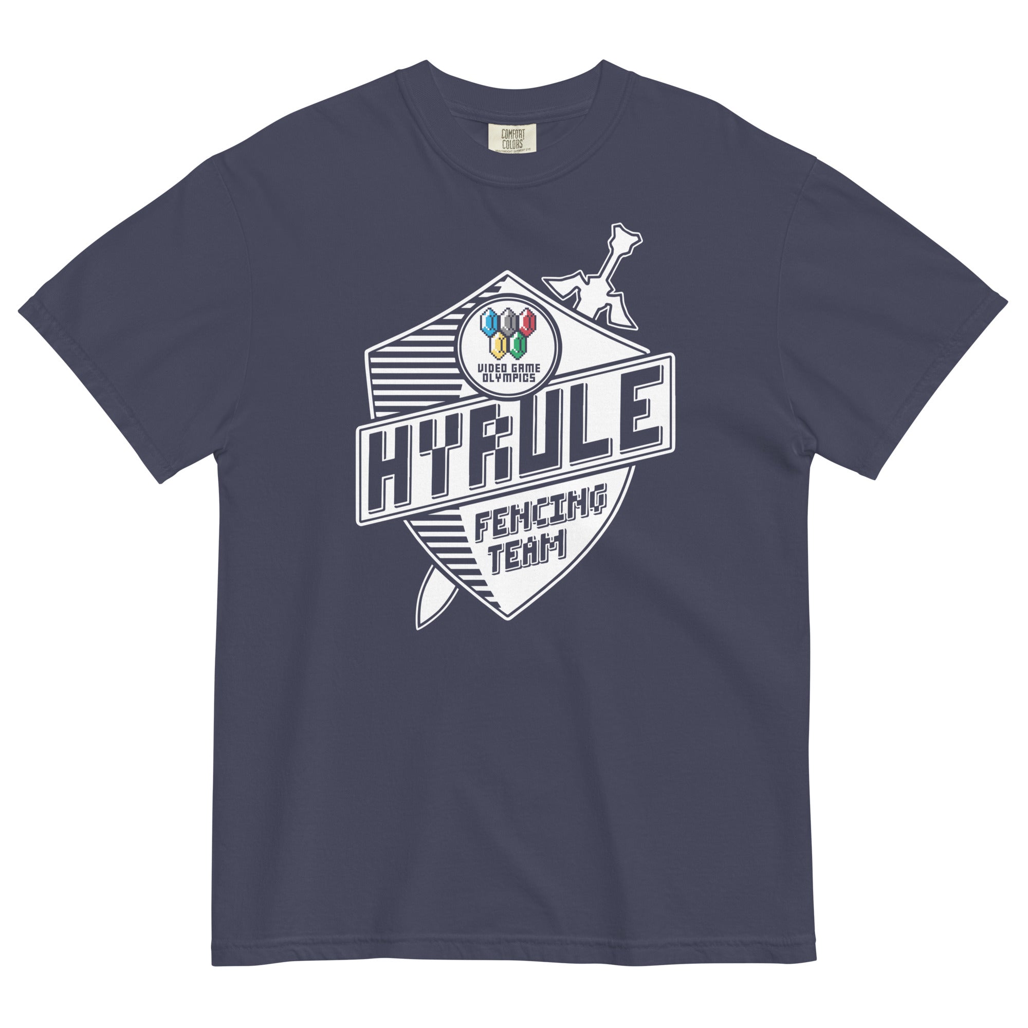 Hyrule Fencing Team Men's Relaxed Fit Tee Hoodie, Sweatshirt | CoreVibeTees.com (Image 3)