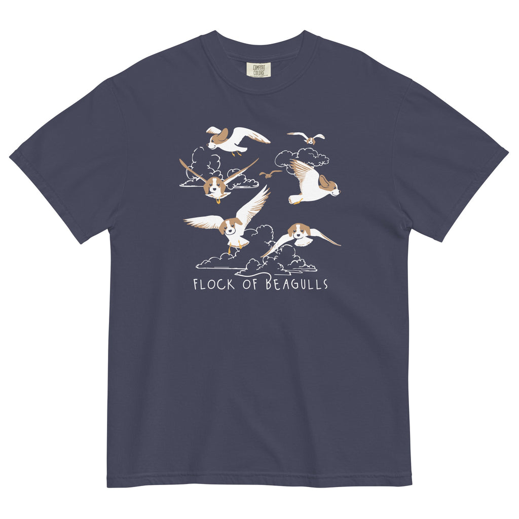 Flock Of Beagulls Men's Relaxed Fit Tee Hoodie, Sweatshirt | CoreVibeTees.com (Image 2)